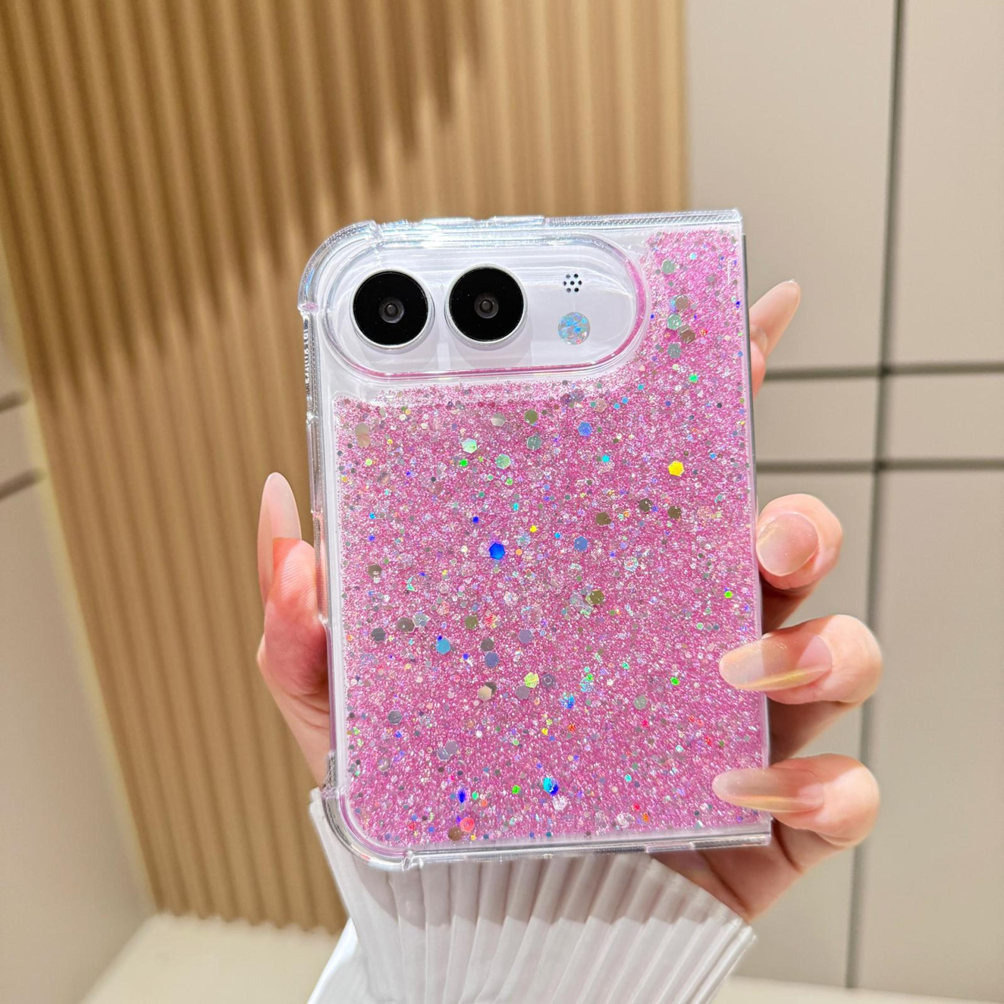 Glitter Sequin Epoxy TPU IPhone Case With FullCover Protection 0