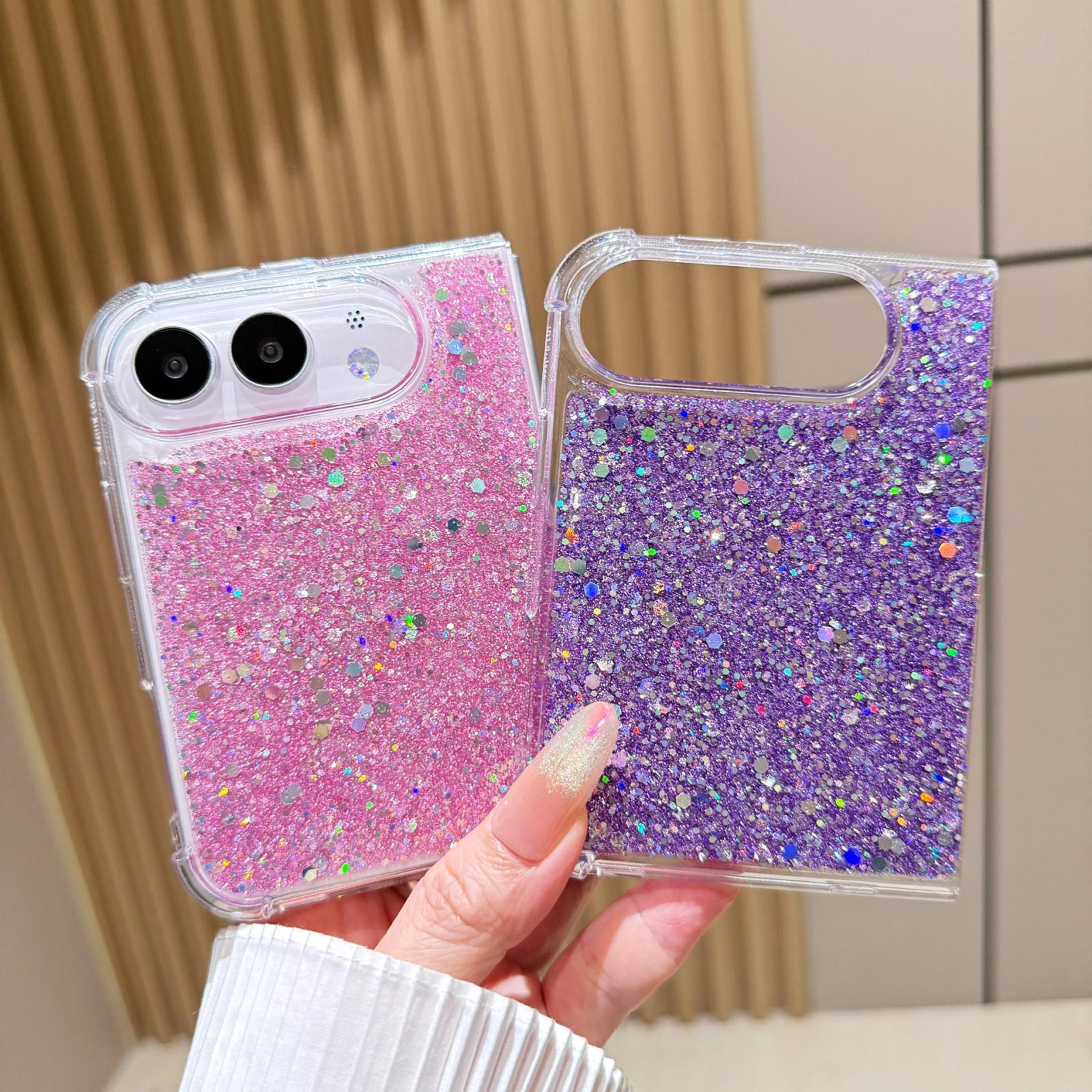 Glitter Sequin Epoxy TPU IPhone Case With FullCover Protection 3
