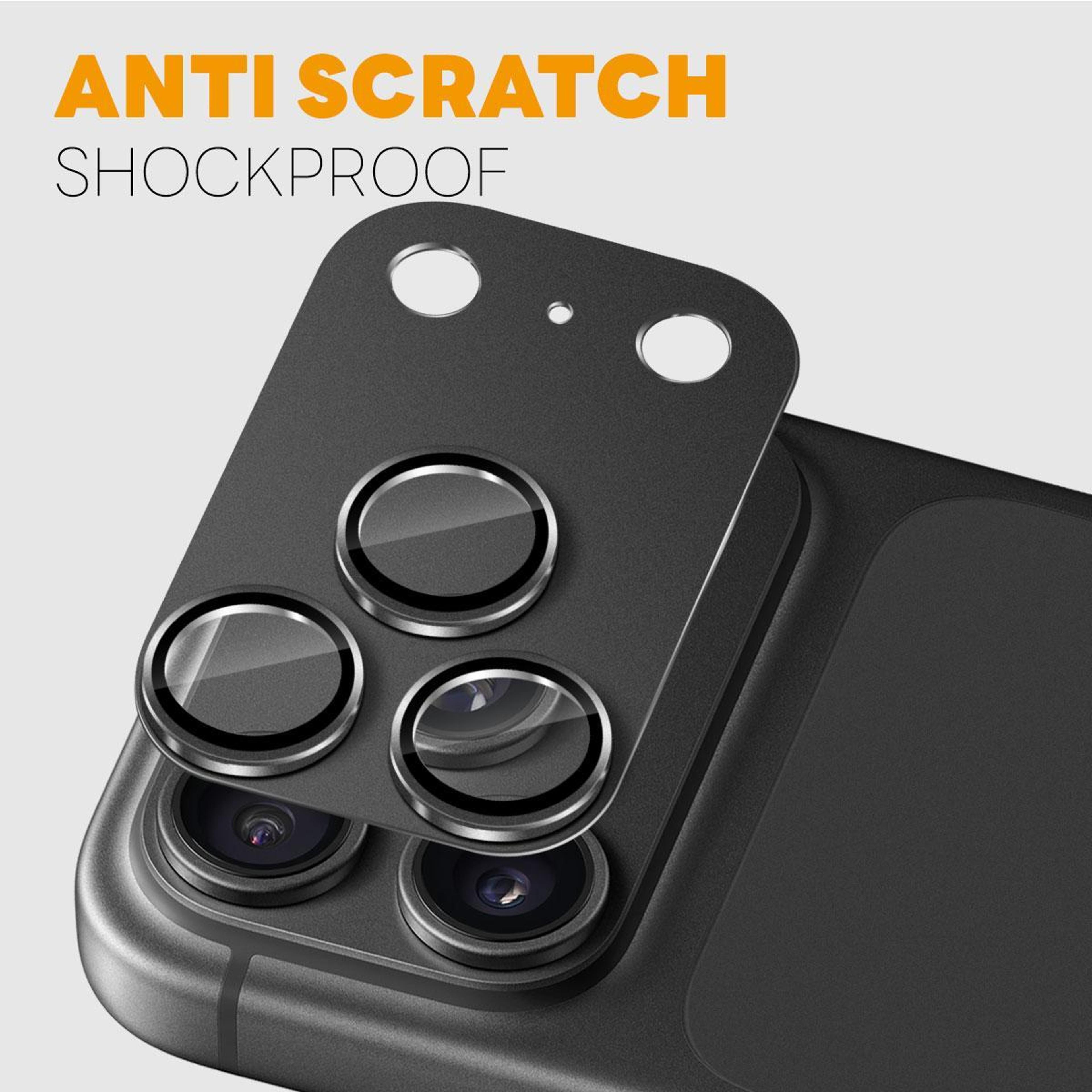 IPhone 18 Pro Max Camera Lens Protector With Matte Metal Frame And 9H Tempered Glass 2
