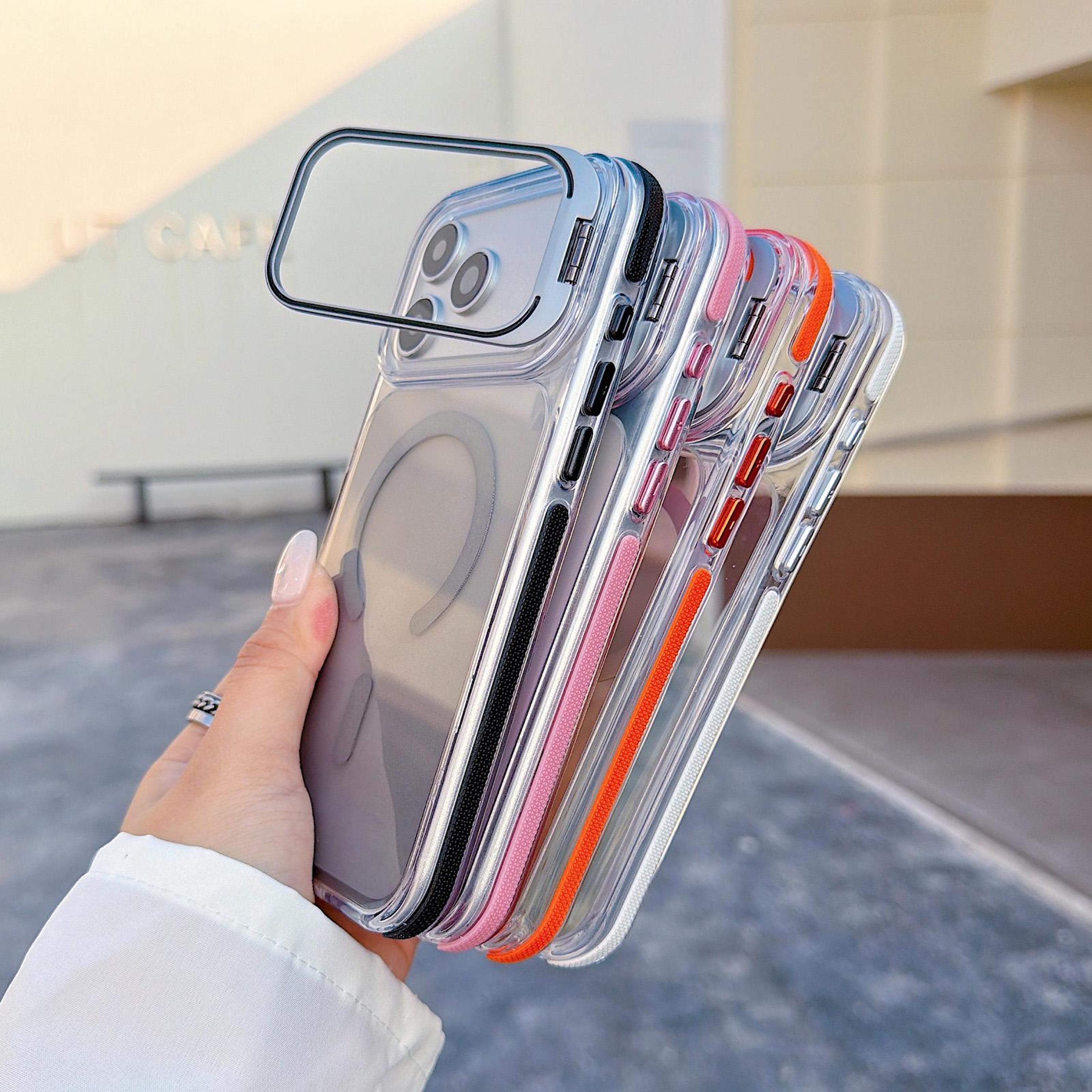 IPhone 18 Pro Gradient Magnetic Kickstand Case With Lens Frame 3