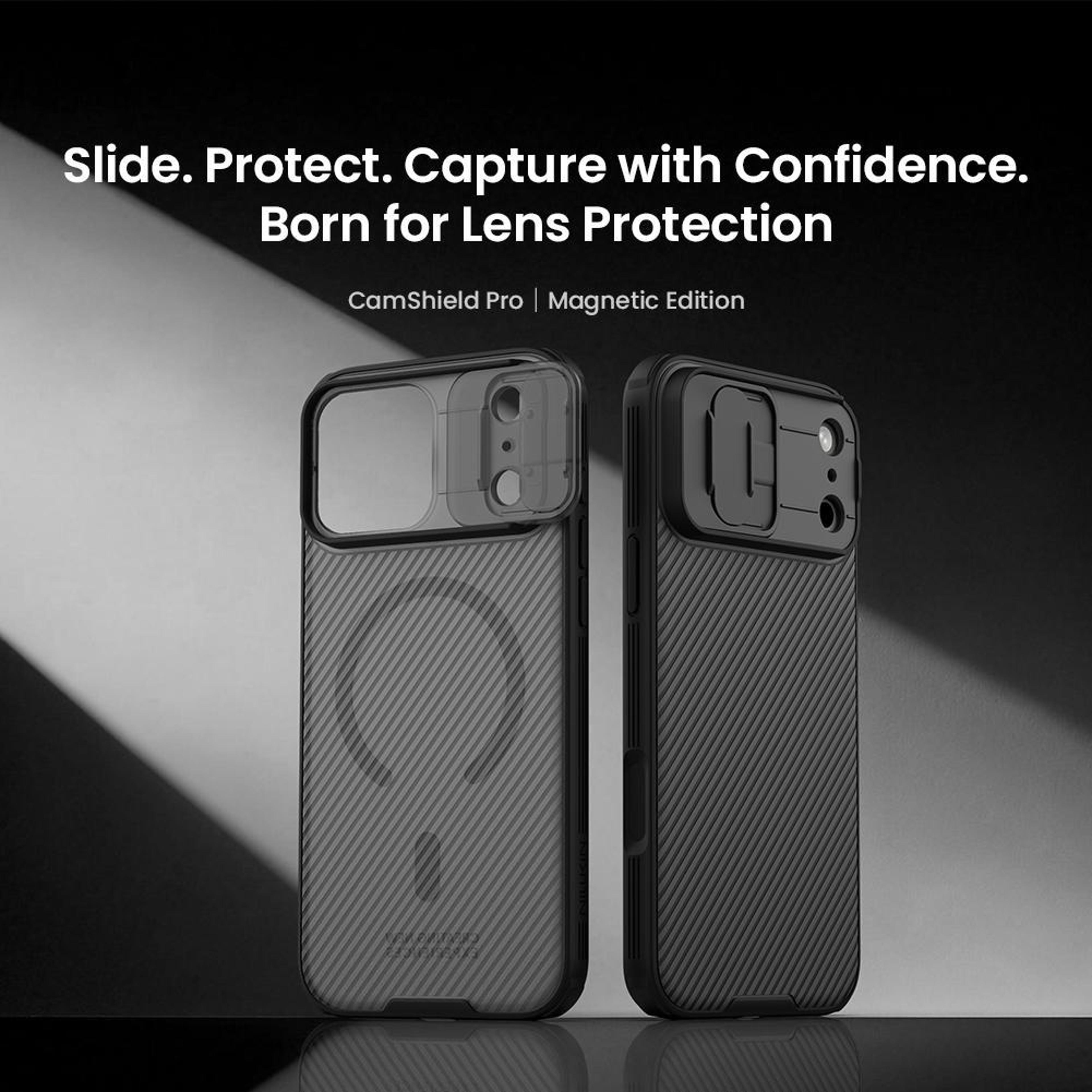 IPhone 18 Pro Max Magnetic PC Case With Sliding Camera Cover 4