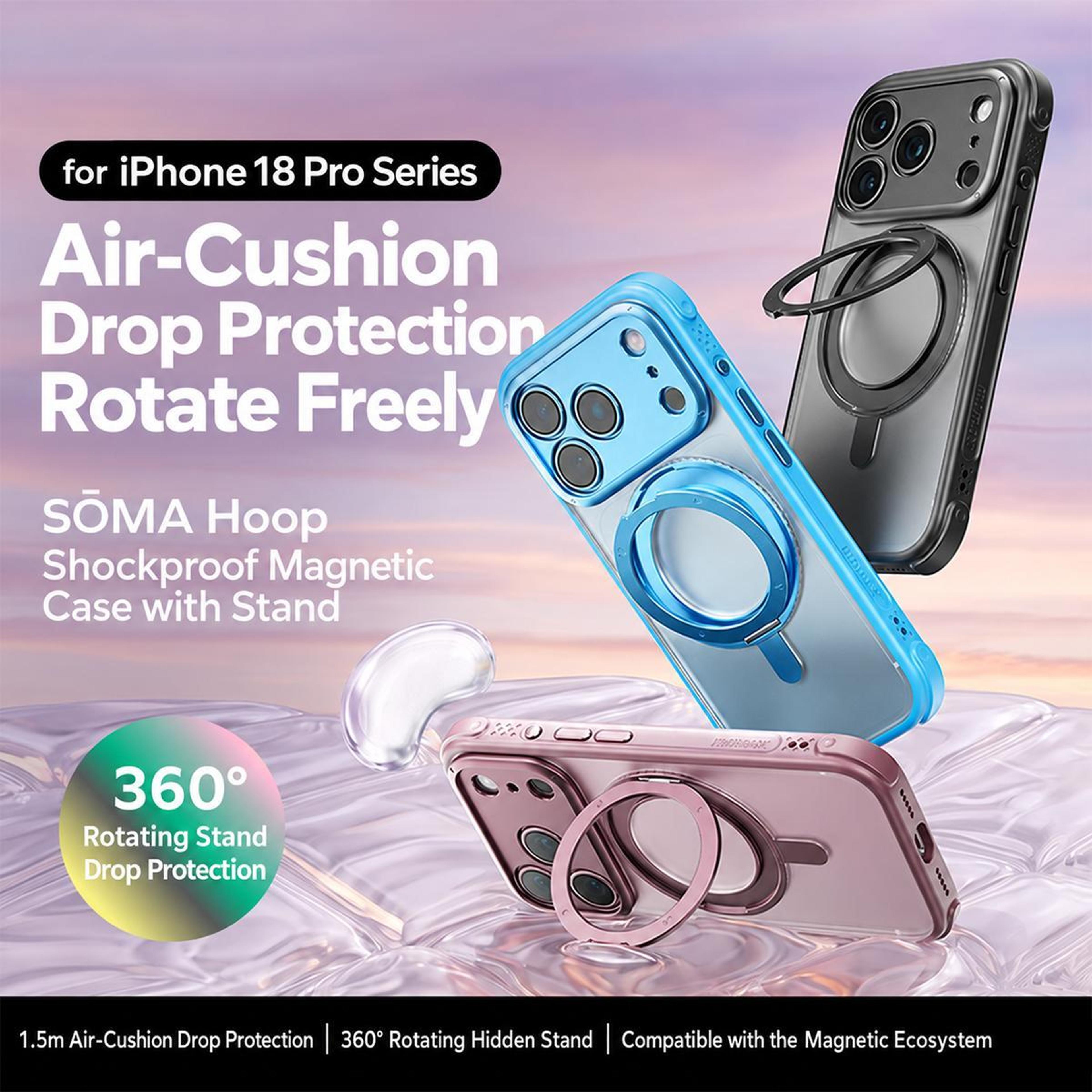 IPhone 18 Pro Max Magnetic Case With 360 Rotating Stand 5