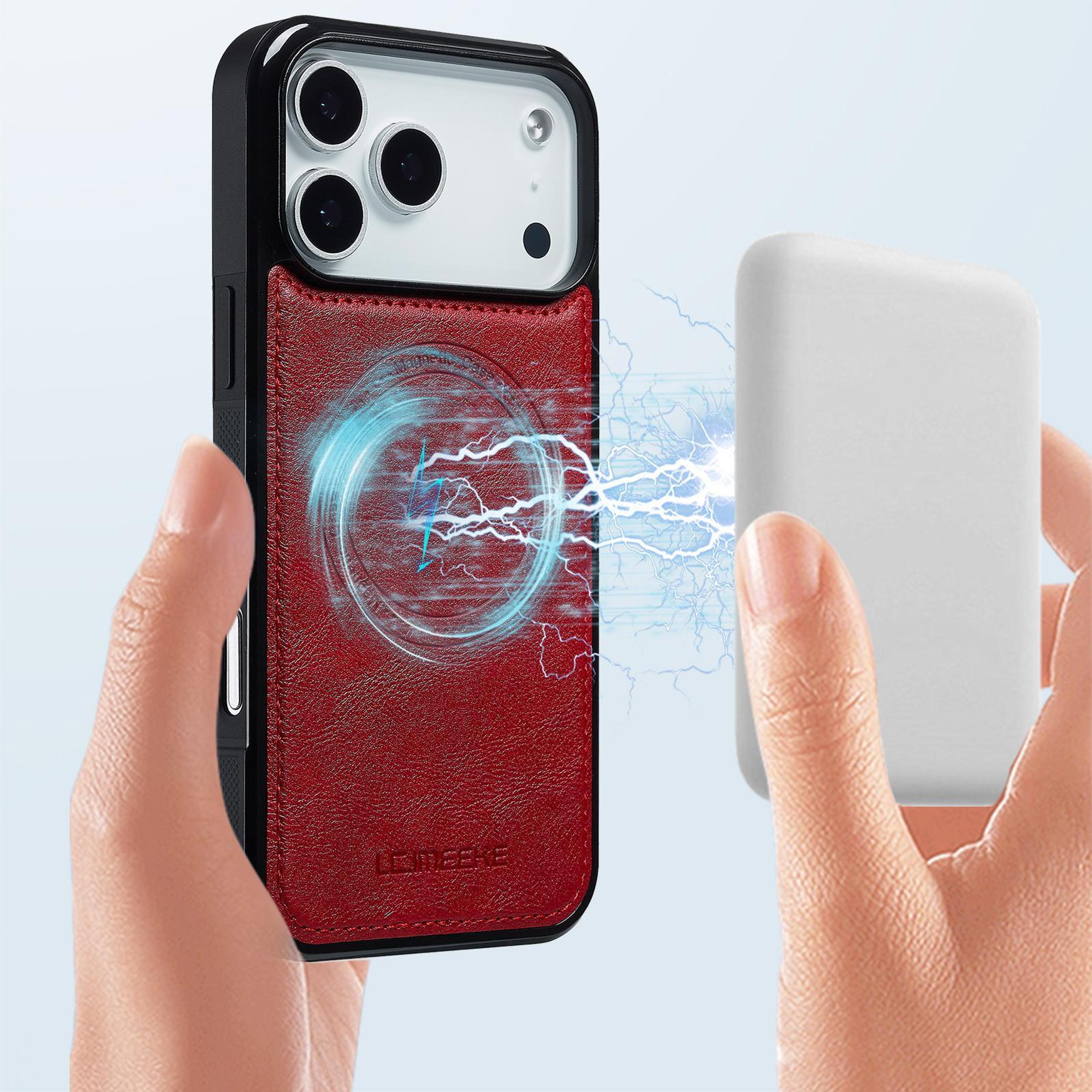 IPhone 18 Pro Max MagSafe PU Leather Phone Case 3