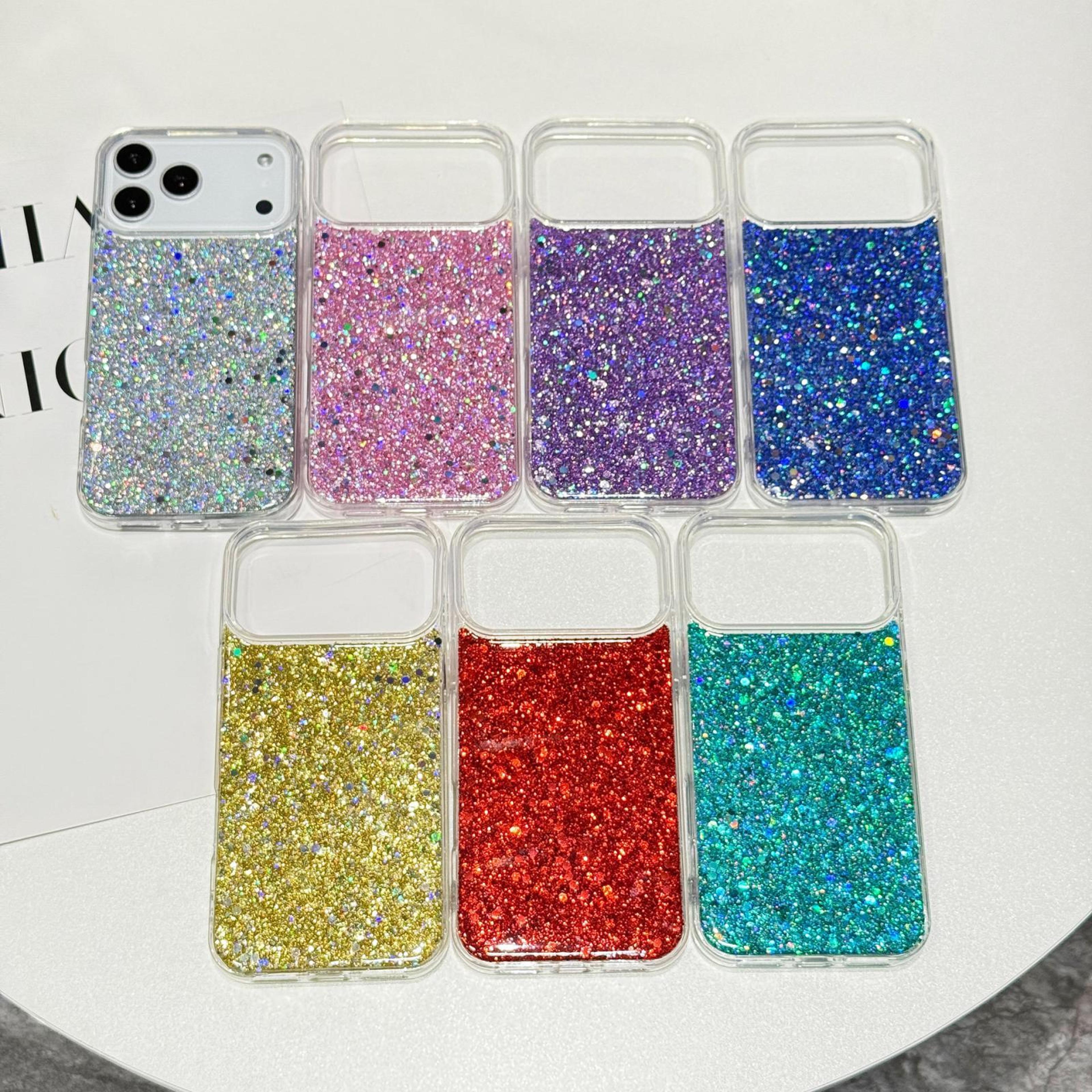 IPhone 18 Pro Glitter Sequin Epoxy TPU Phone Case 1