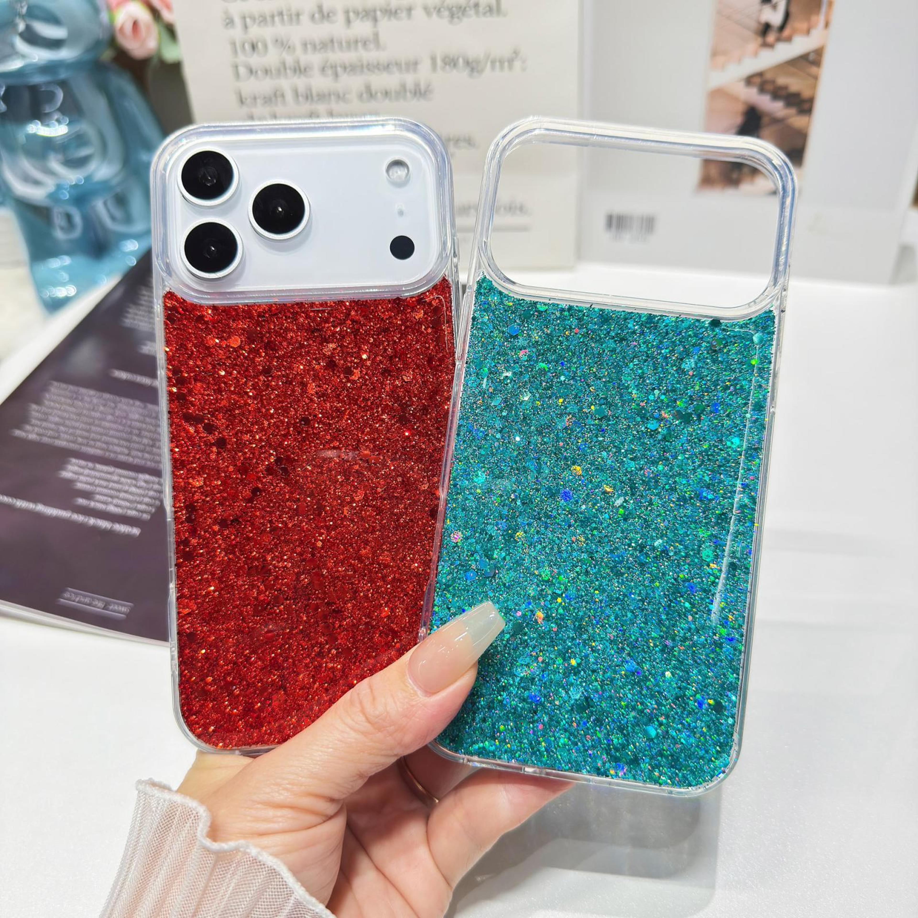 IPhone 18 Pro Glitter Sequin Epoxy TPU Phone Case 3