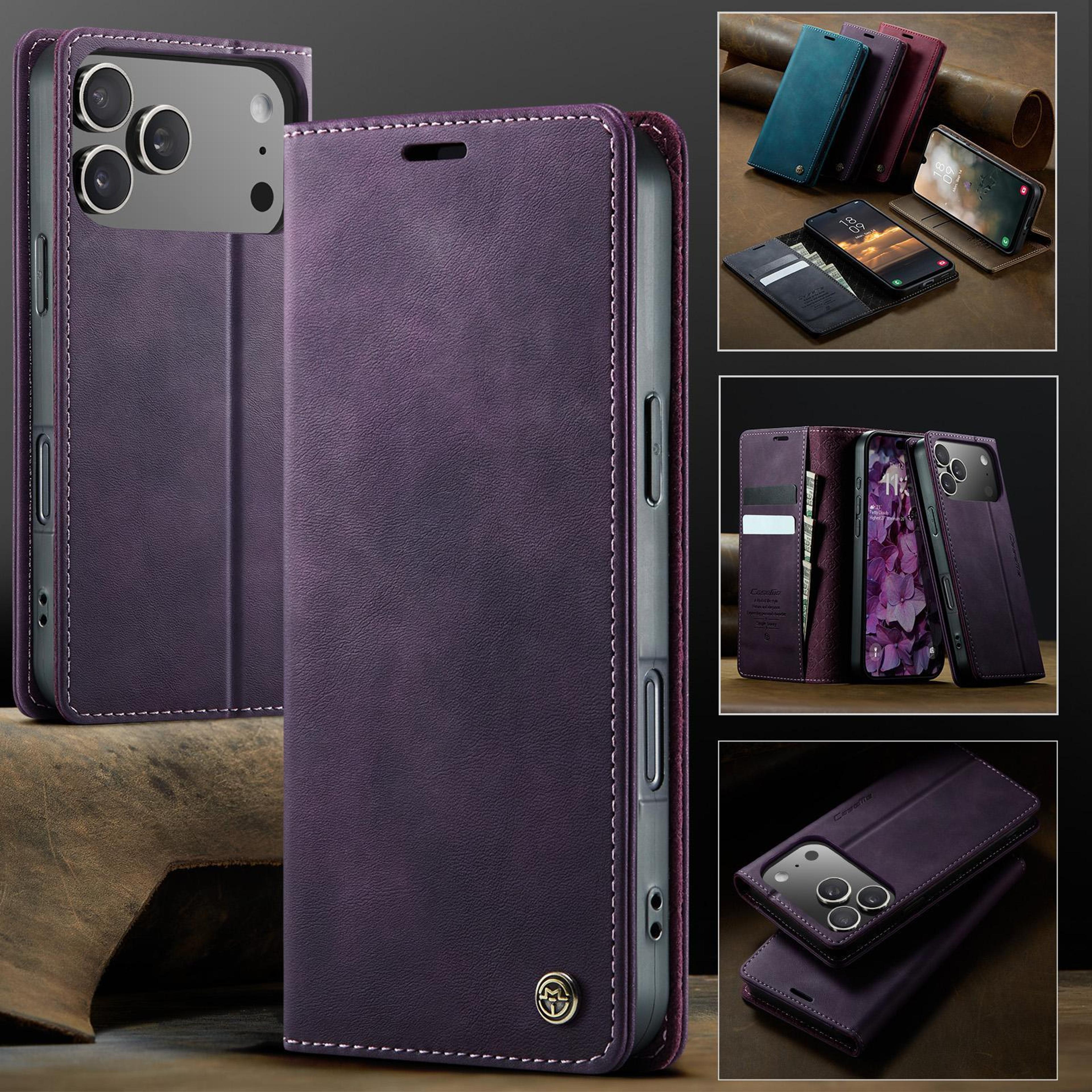 IPhone 18 Pro RFID Blocking PU Leather Wallet Case With Kickstand 5