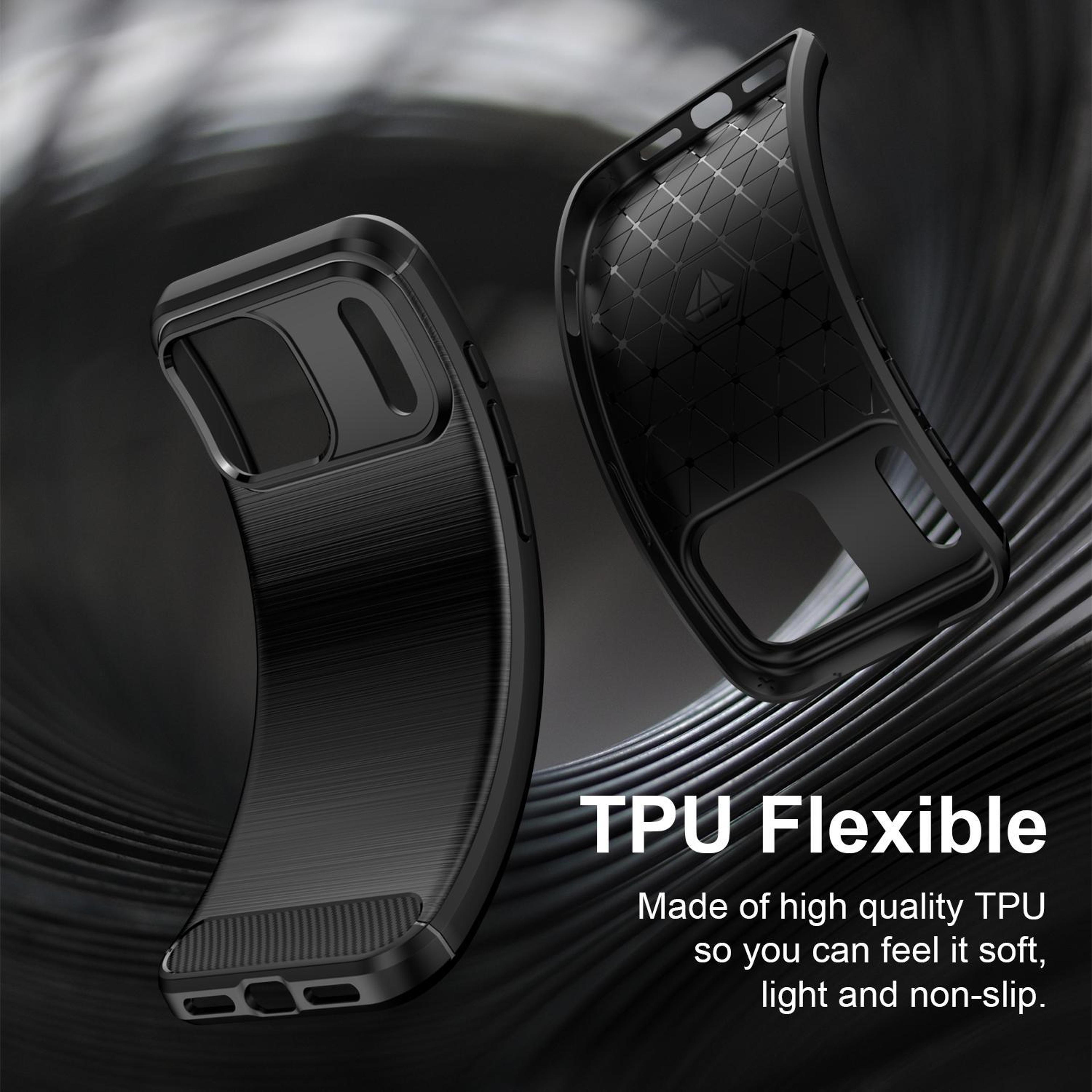 IPhone 18 Pro Max Brushed Texture Carbon Fiber TPU Phone Case 4