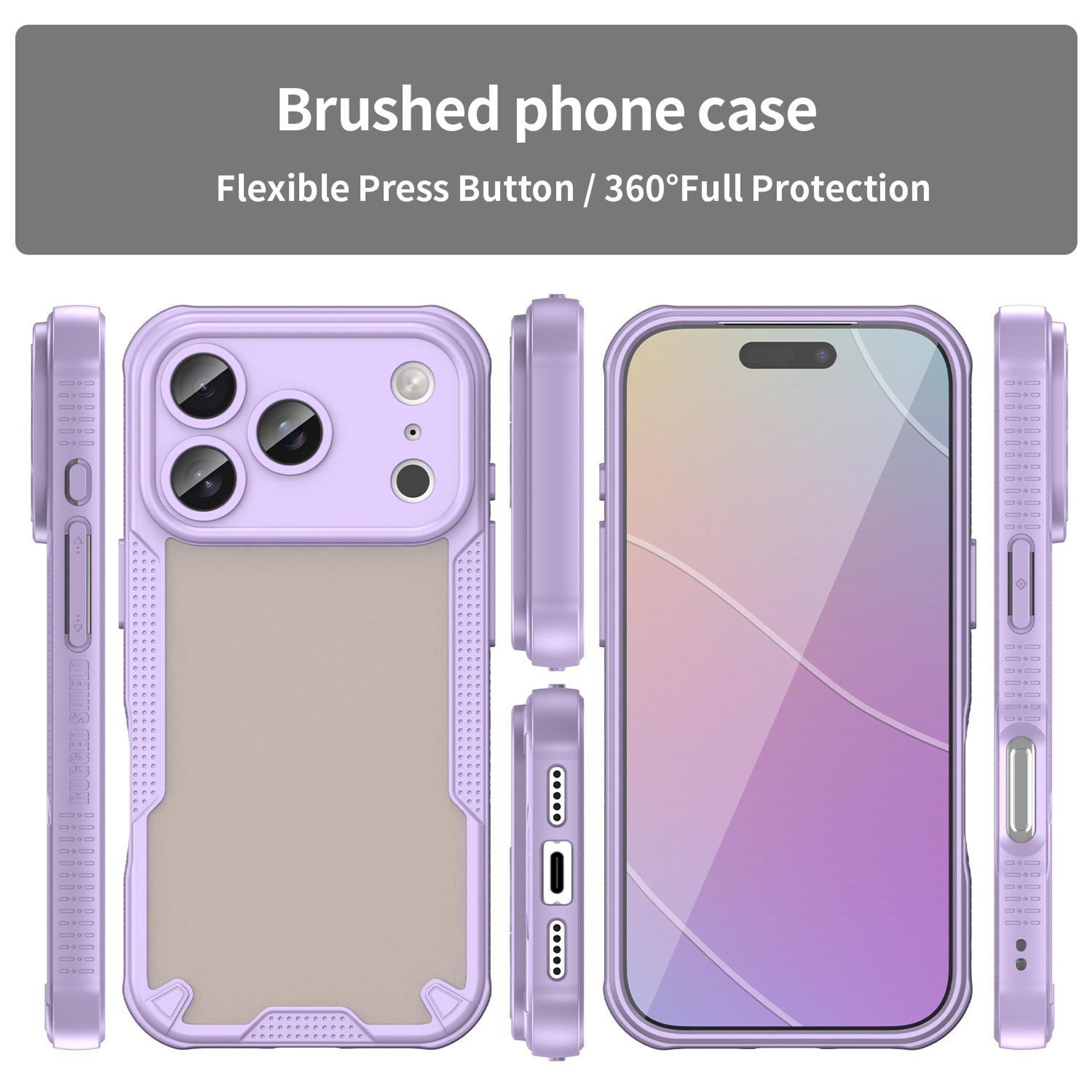 IPhone 18 Pro Hybrid PC TPU Protective Case With 25mm Armor Glaze Design 1