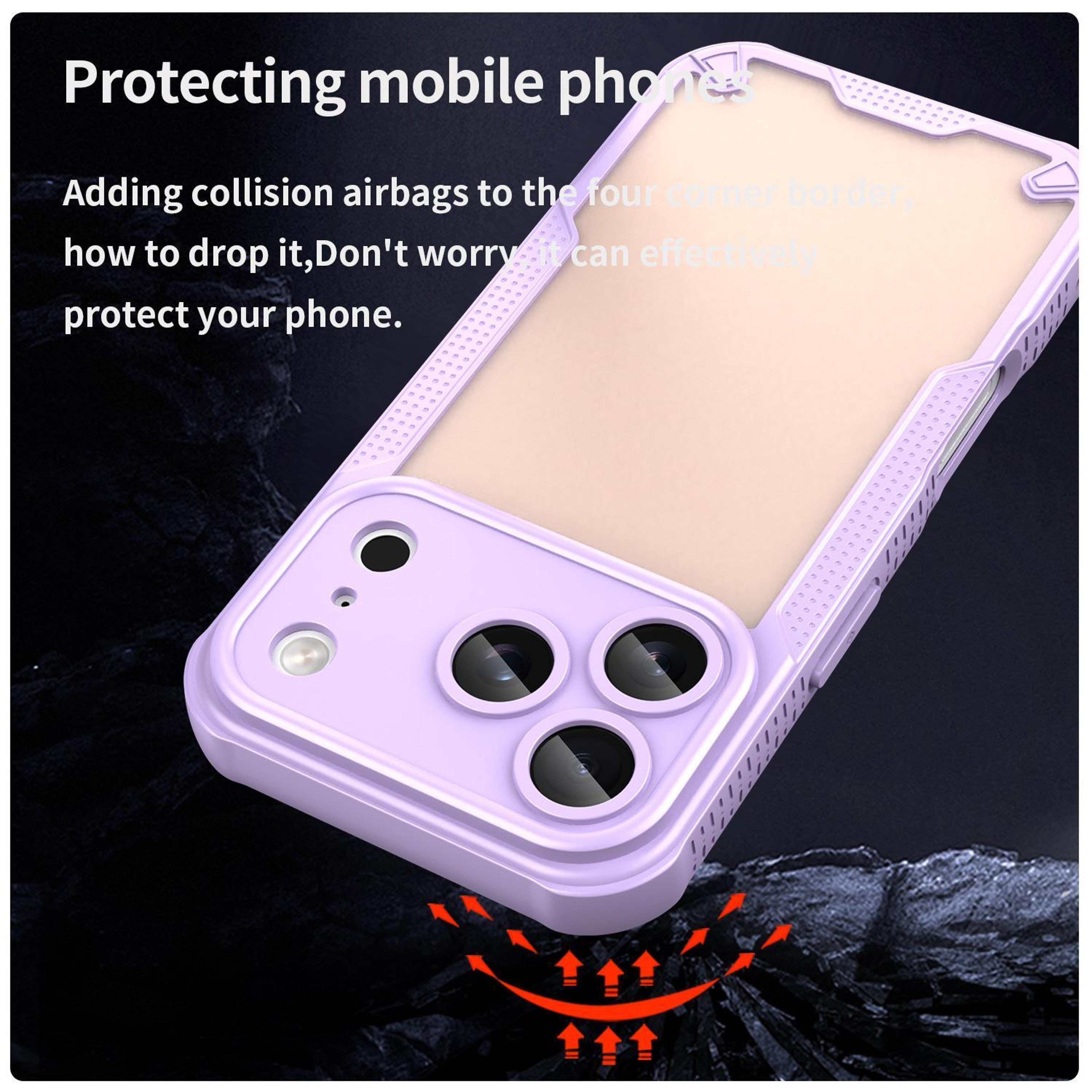 IPhone 18 Pro Hybrid PC TPU Protective Case With 25mm Armor Glaze Design 3