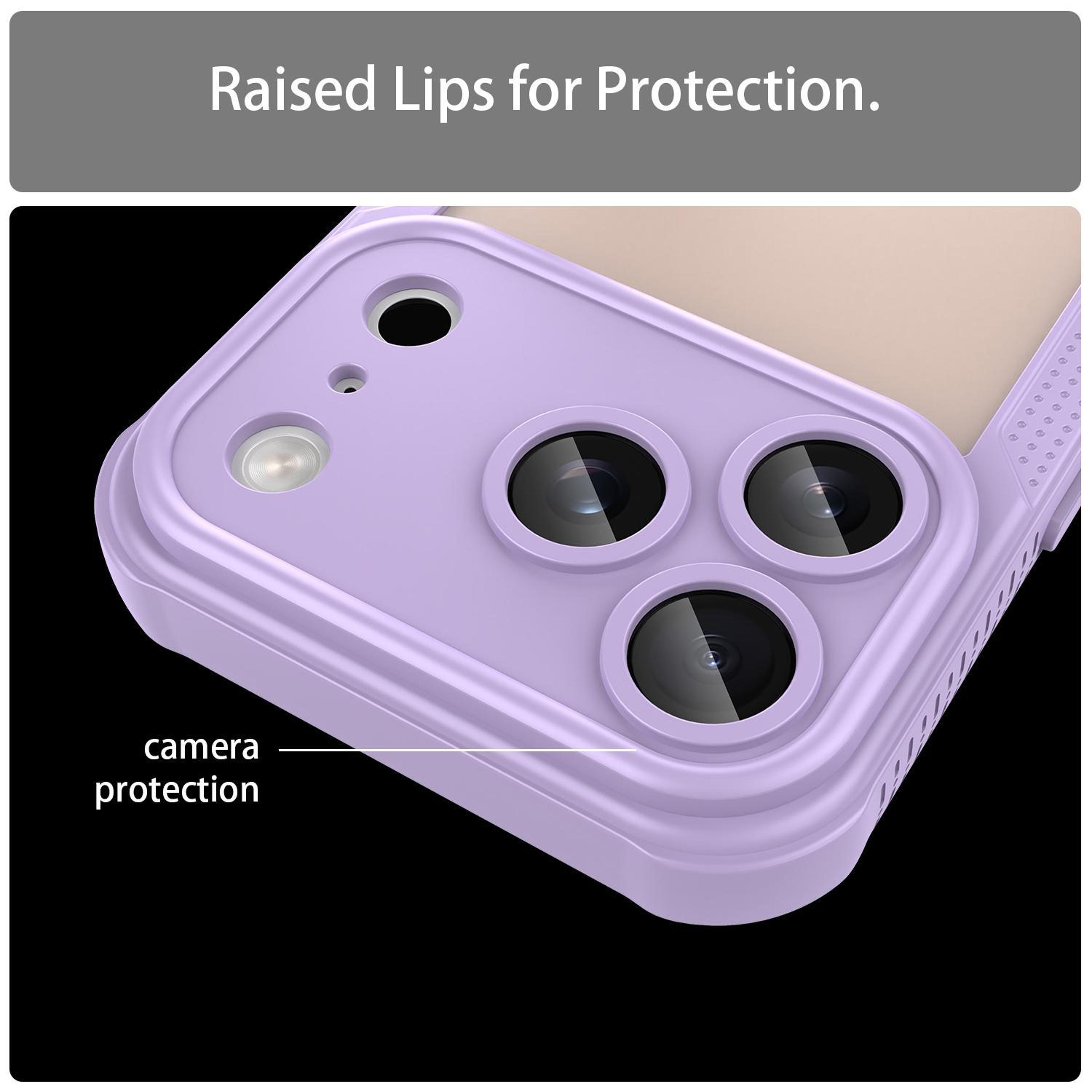 IPhone 18 Pro Hybrid PC TPU Protective Case With 25mm Armor Glaze Design 6