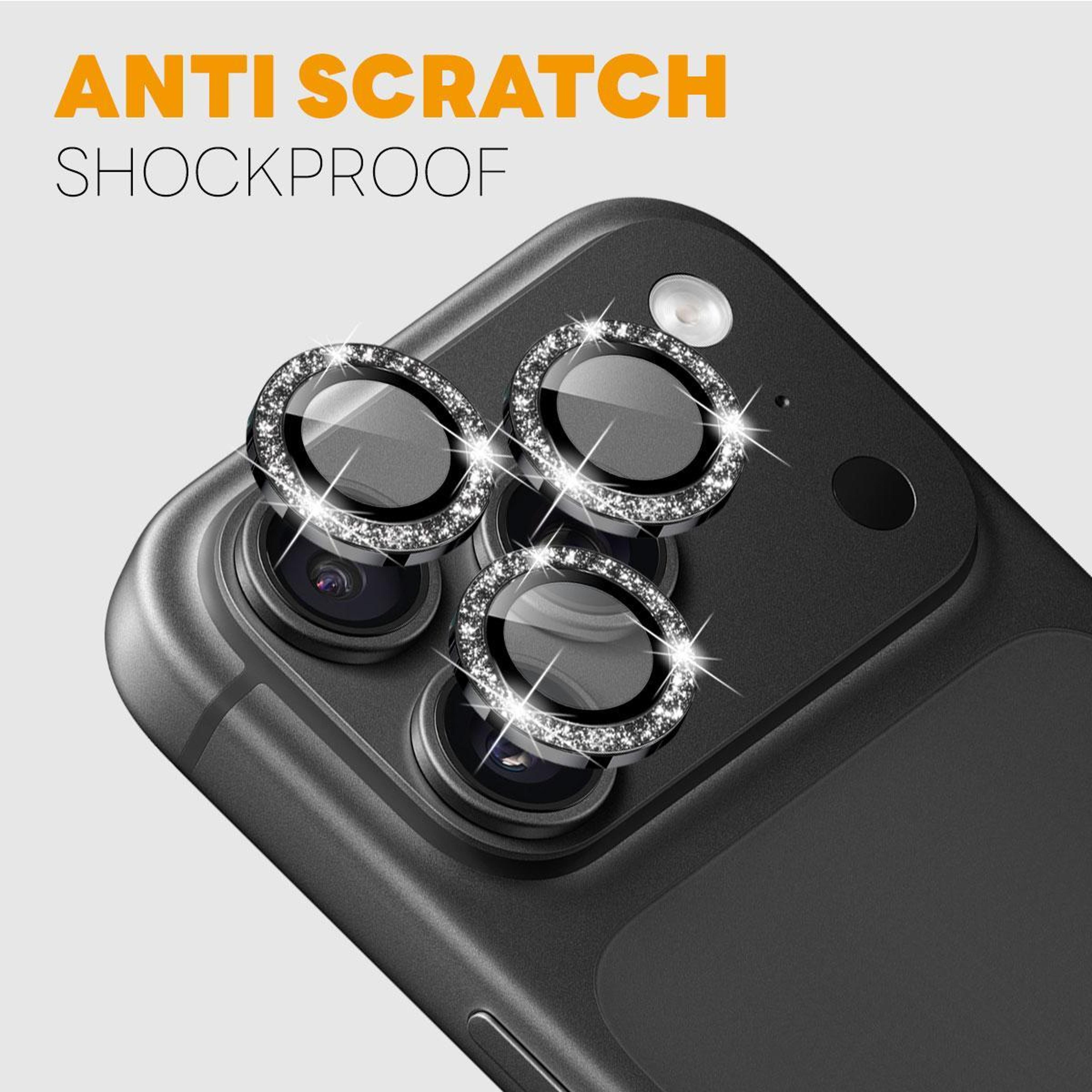 IPhone 18 Pro And 18 Pro Max Glitter Camera Lens Protector Metal Ring Set 3