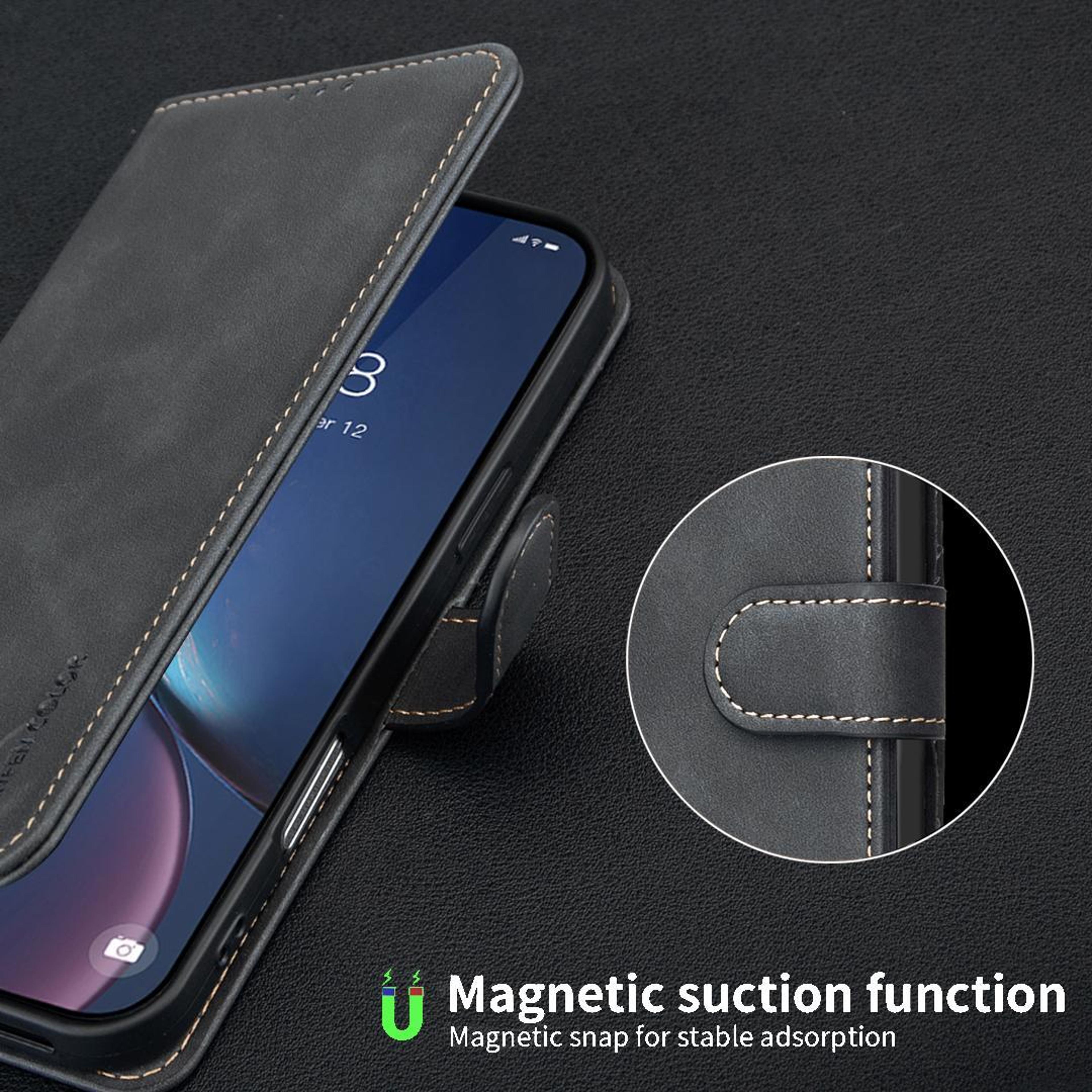 IPhone 18 Pro RFID Vegan Leather Wallet Case With Card Slots And Kickstand 7