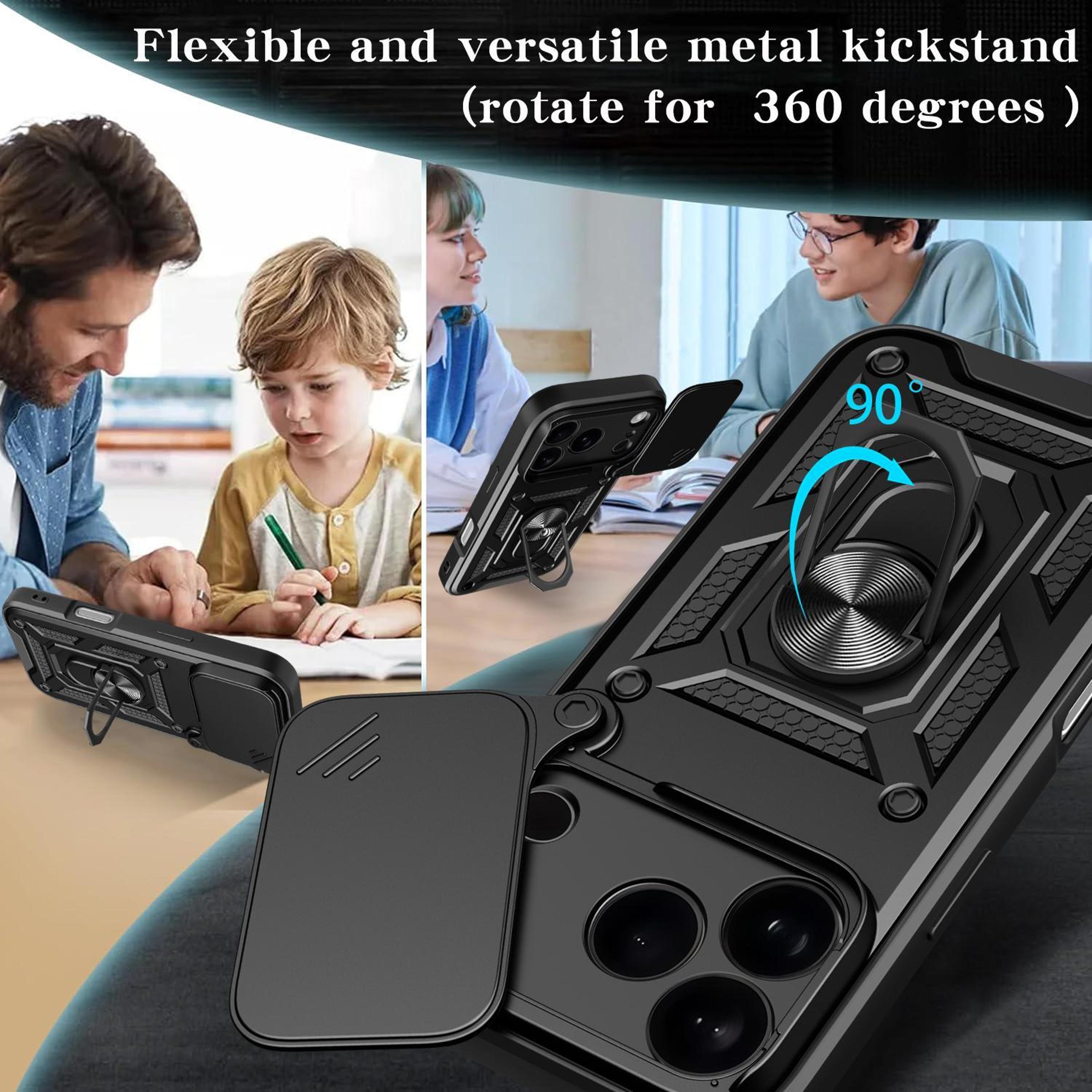 IPhone 18 Pro Sliding Camera Cover Case With Ring Stand And Magnetic Car Holder Compatibility 9