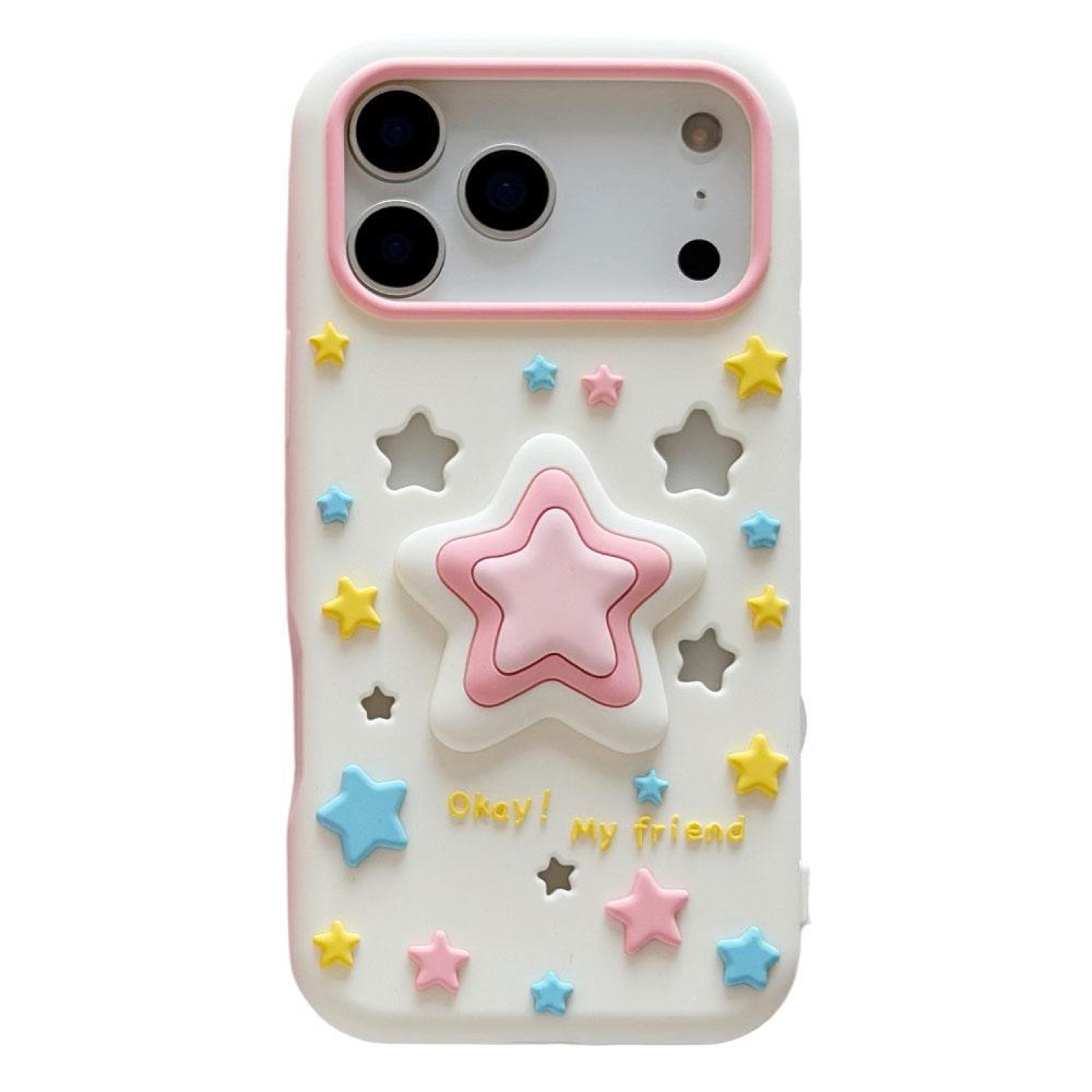 IPhone 18 Pro Pressable Star Silicone Phone Case 0