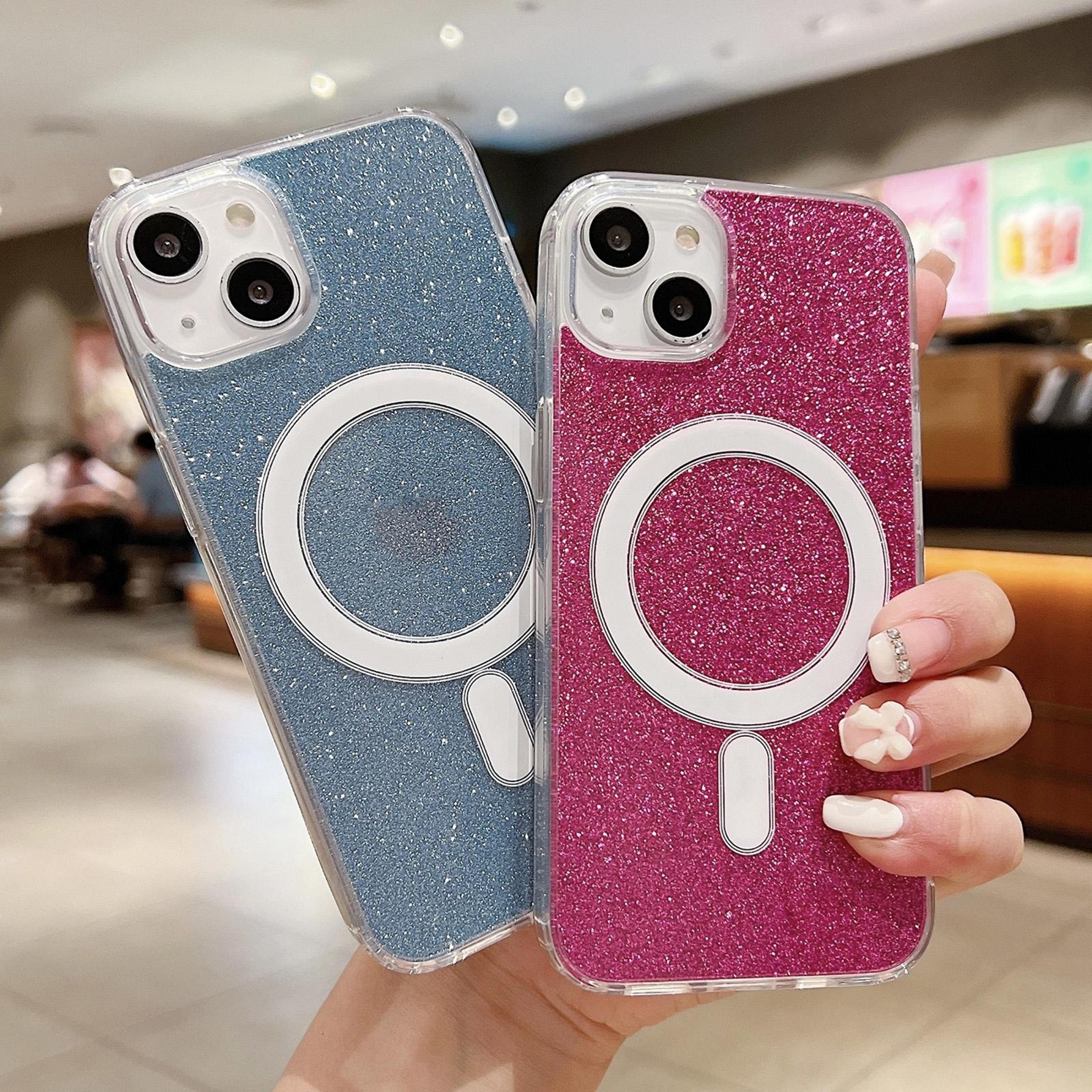 Transparent Glitter MagSafe IPhone 18 Pro Case With Acrylic And TPU 1