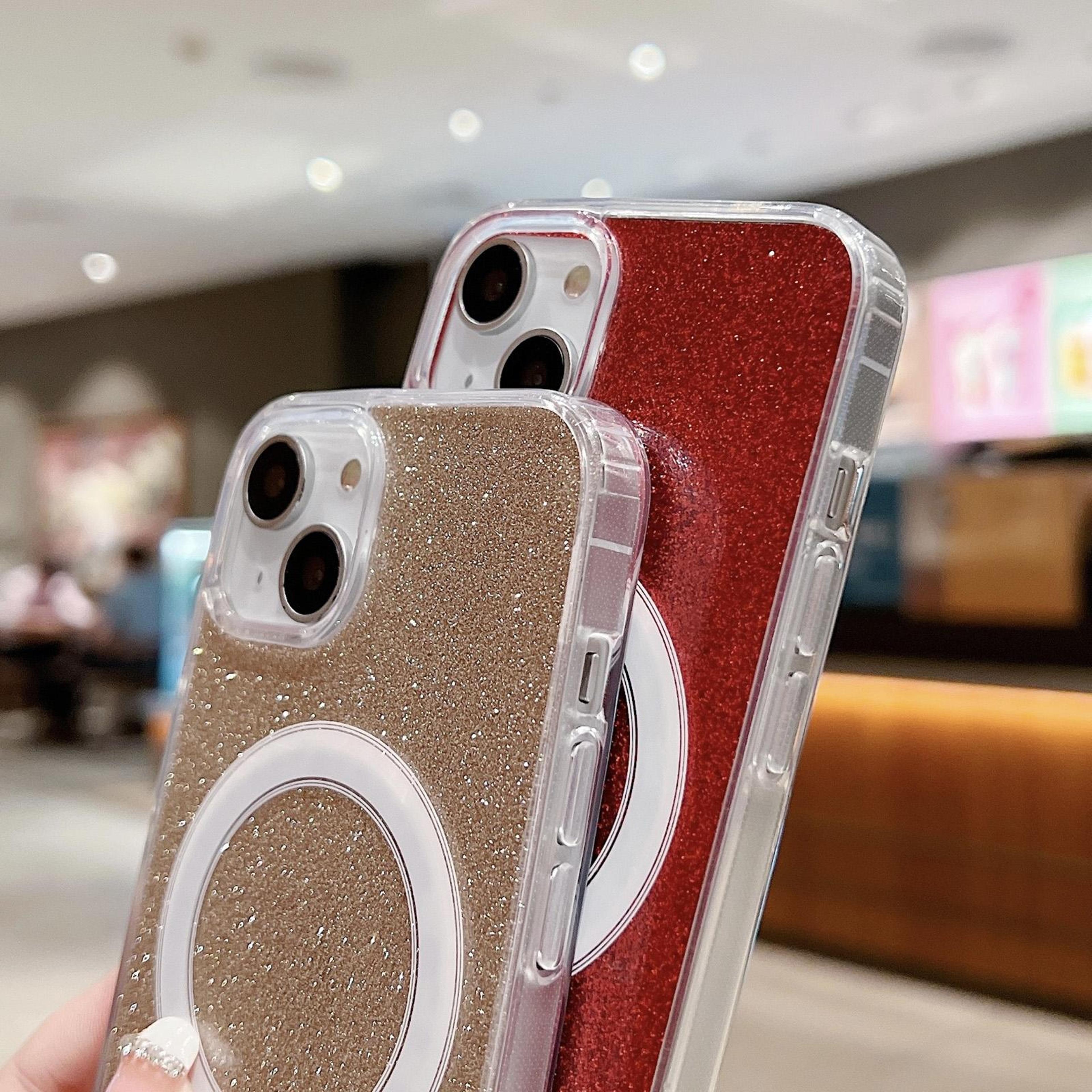 Transparent Glitter MagSafe IPhone 18 Pro Case With Acrylic And TPU 3