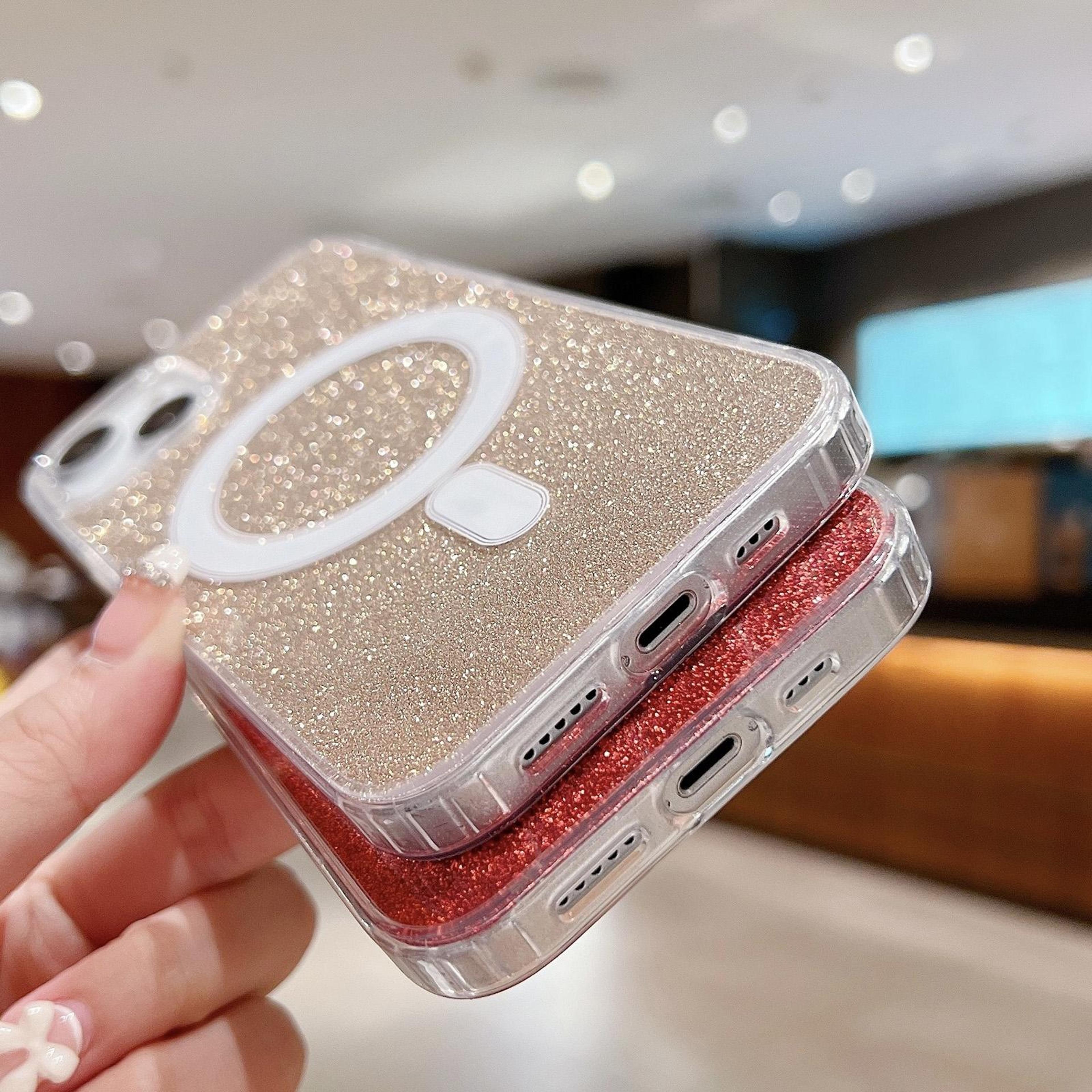 Transparent Glitter MagSafe IPhone 18 Pro Case With Acrylic And TPU 4