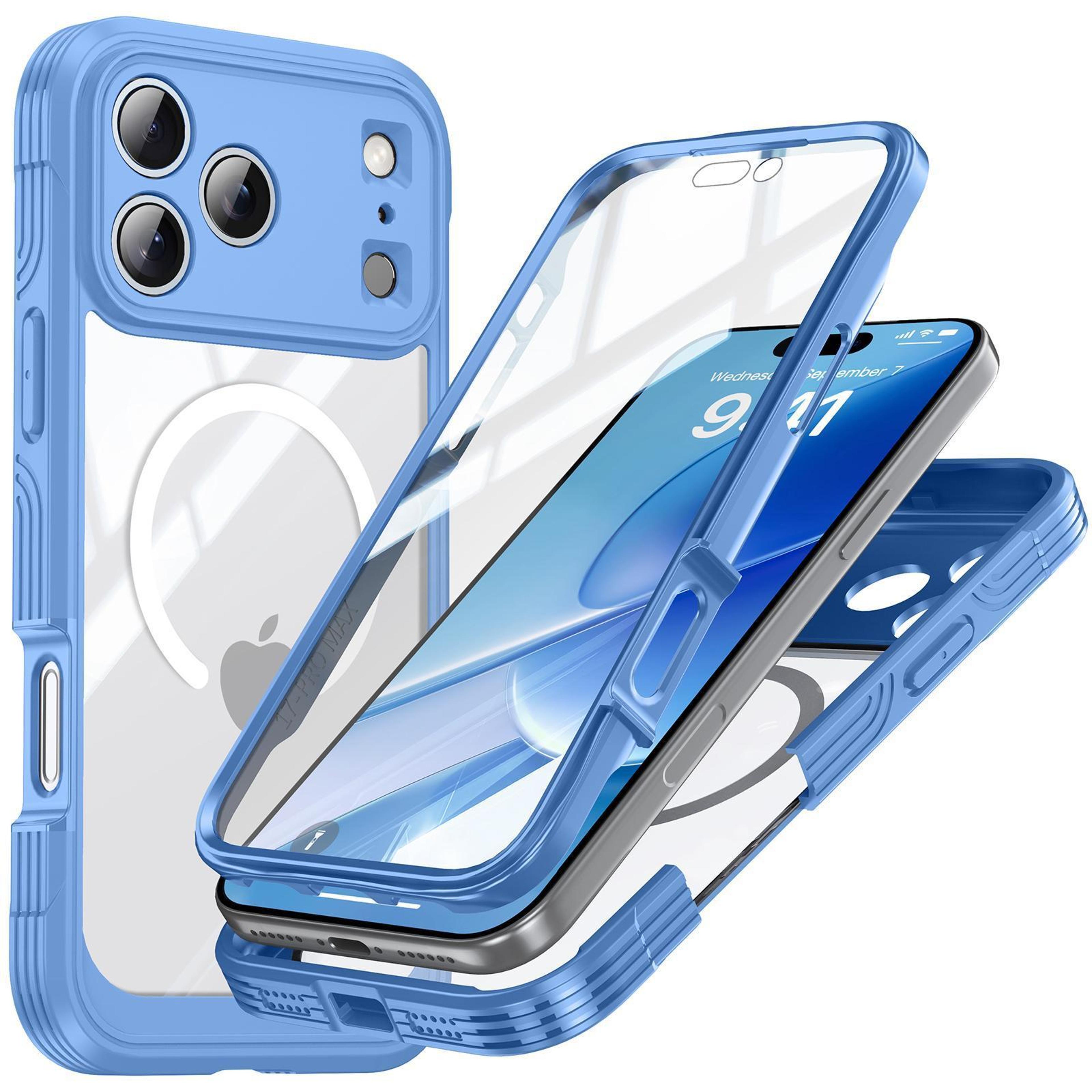 Tempered Glass PC Phone Case For 18 Pro Max 0