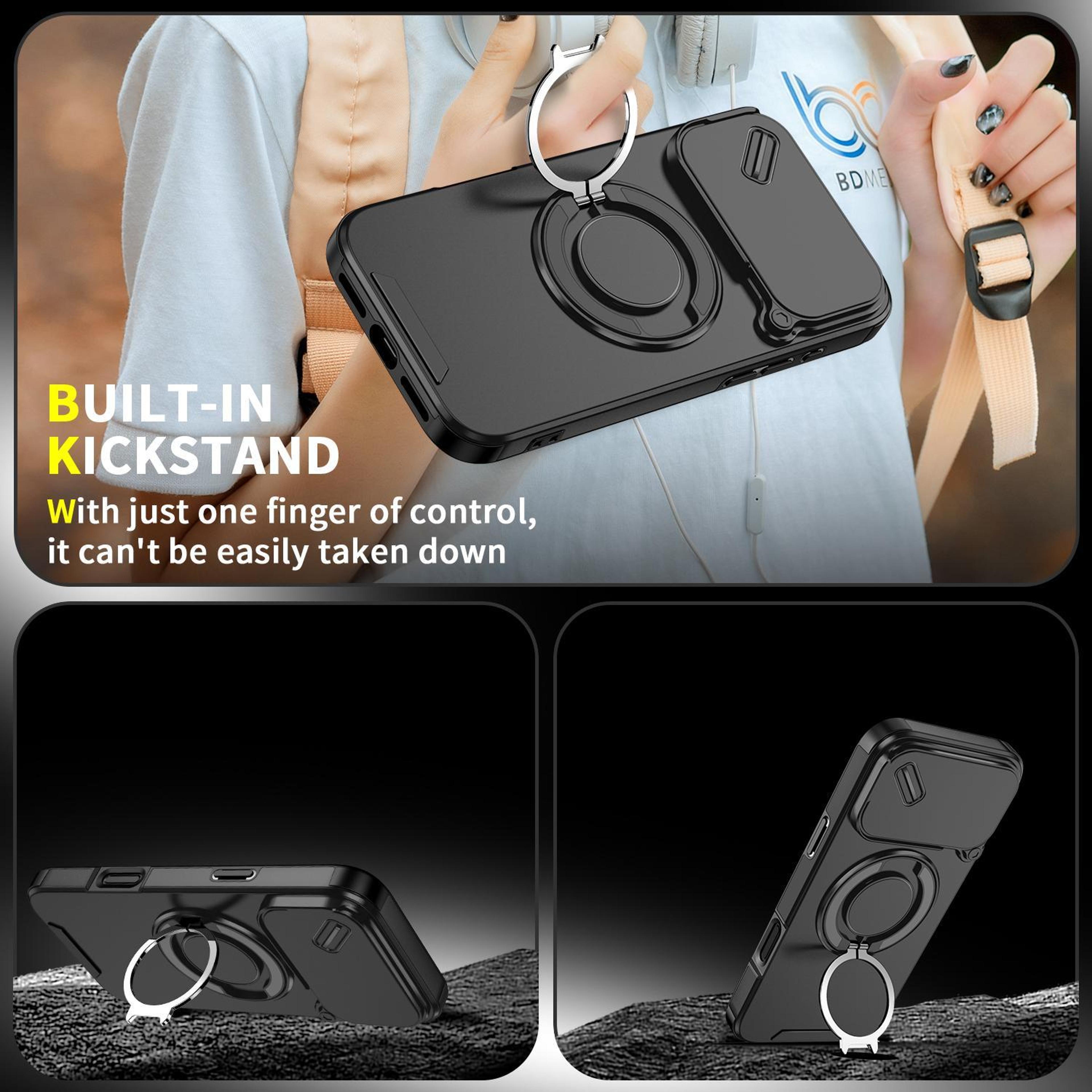 IPhone 18 Pro Max Sliding Camera Cover Ring Holder Case 9