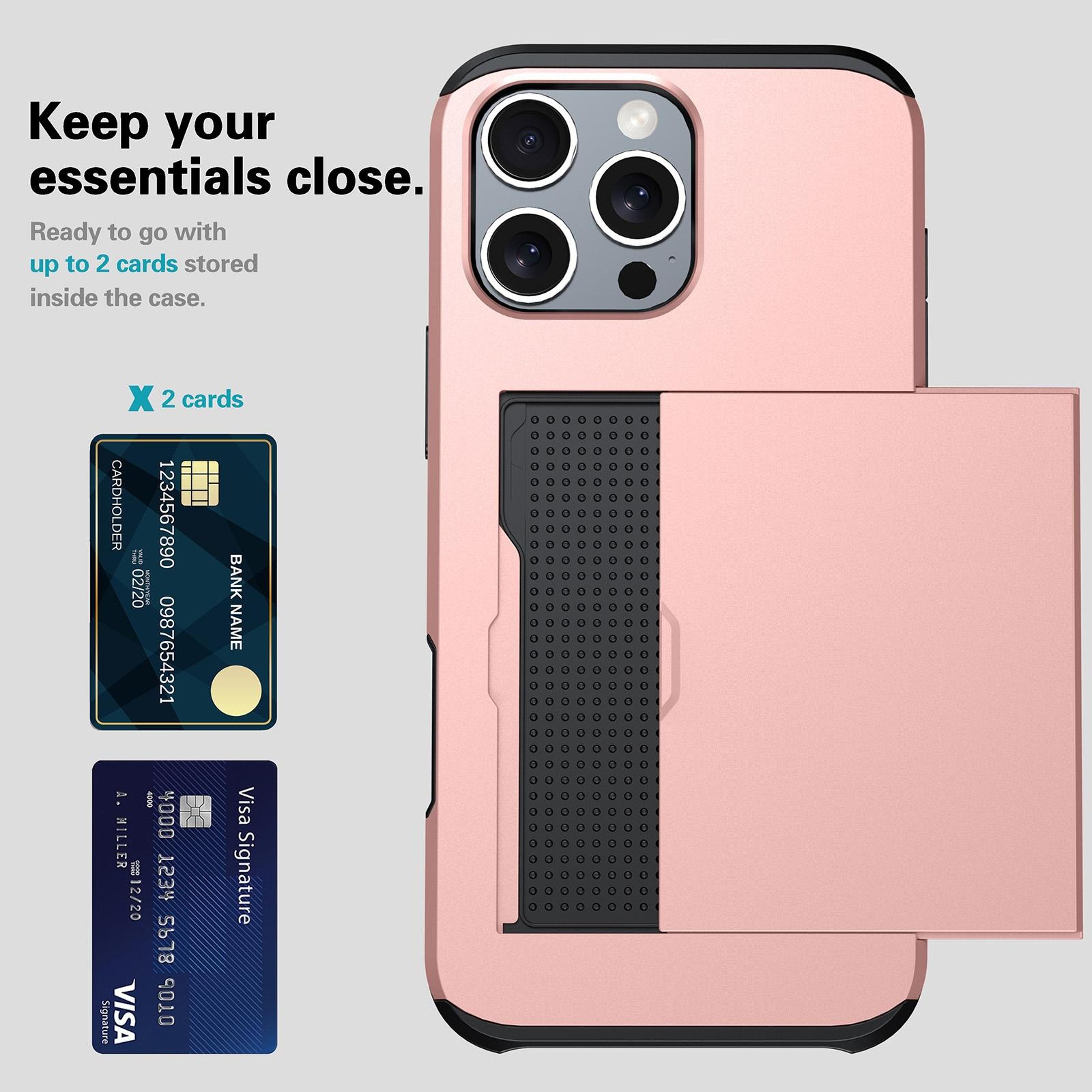 Shockproof Armor Phone Case With Card Slot For 18 Pro 3