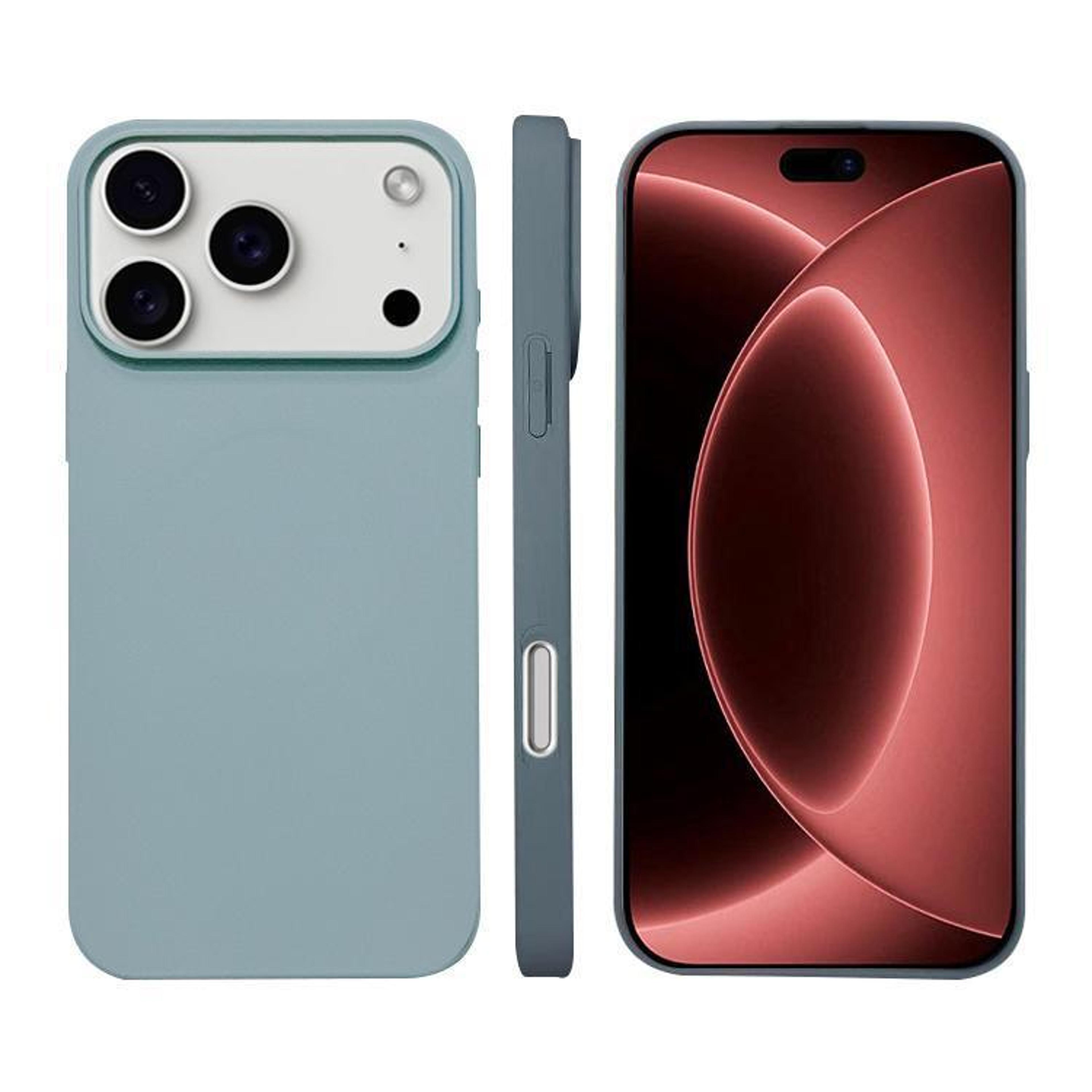 18 pro liquid silicone magnetic wireless charging phone case