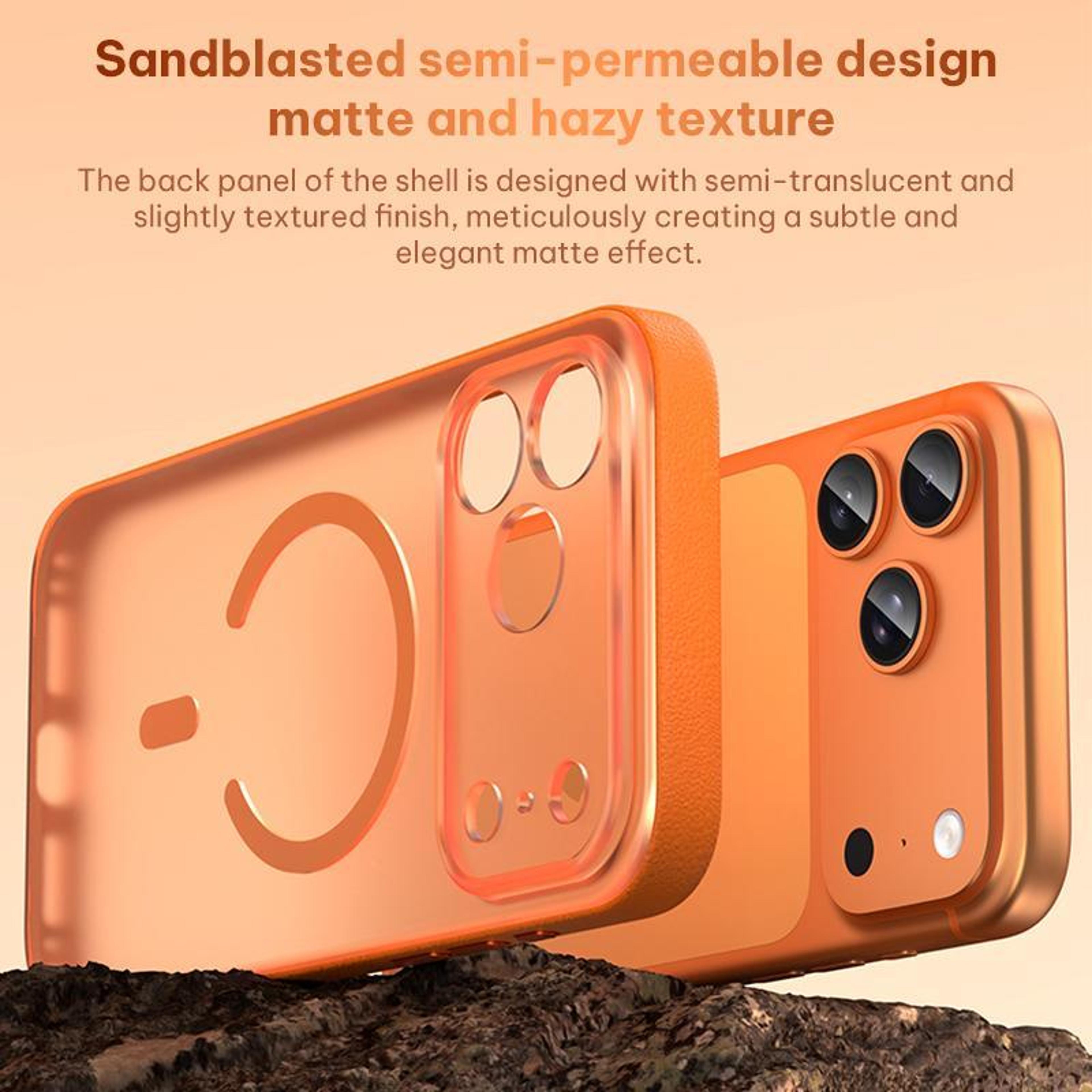 Magnetic Phone Case For 18 Pro With LeatherTextured Grip And Camera Button 6
