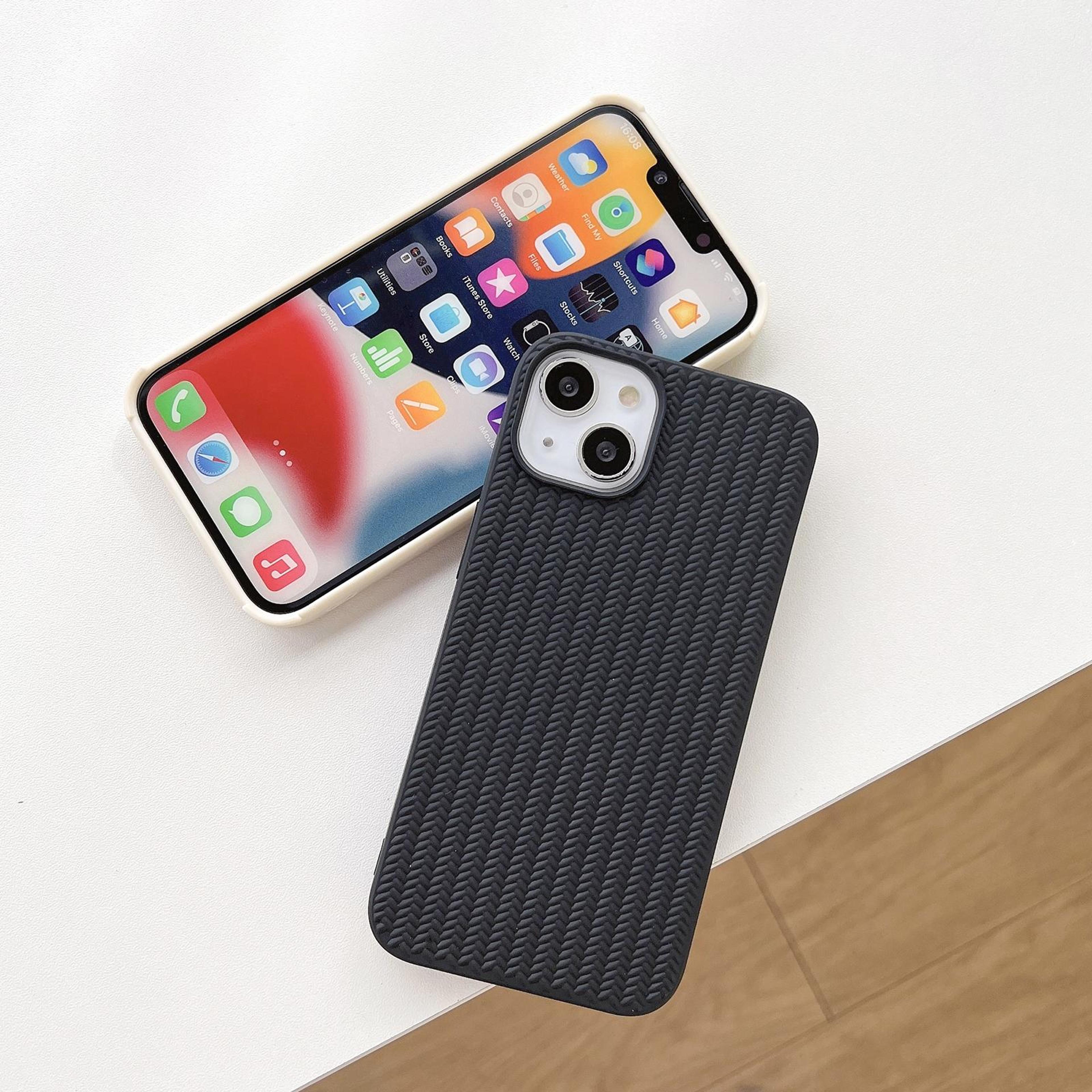 18 Pro Weave Texture TPU Phone Case With Full Coverage Protection 1