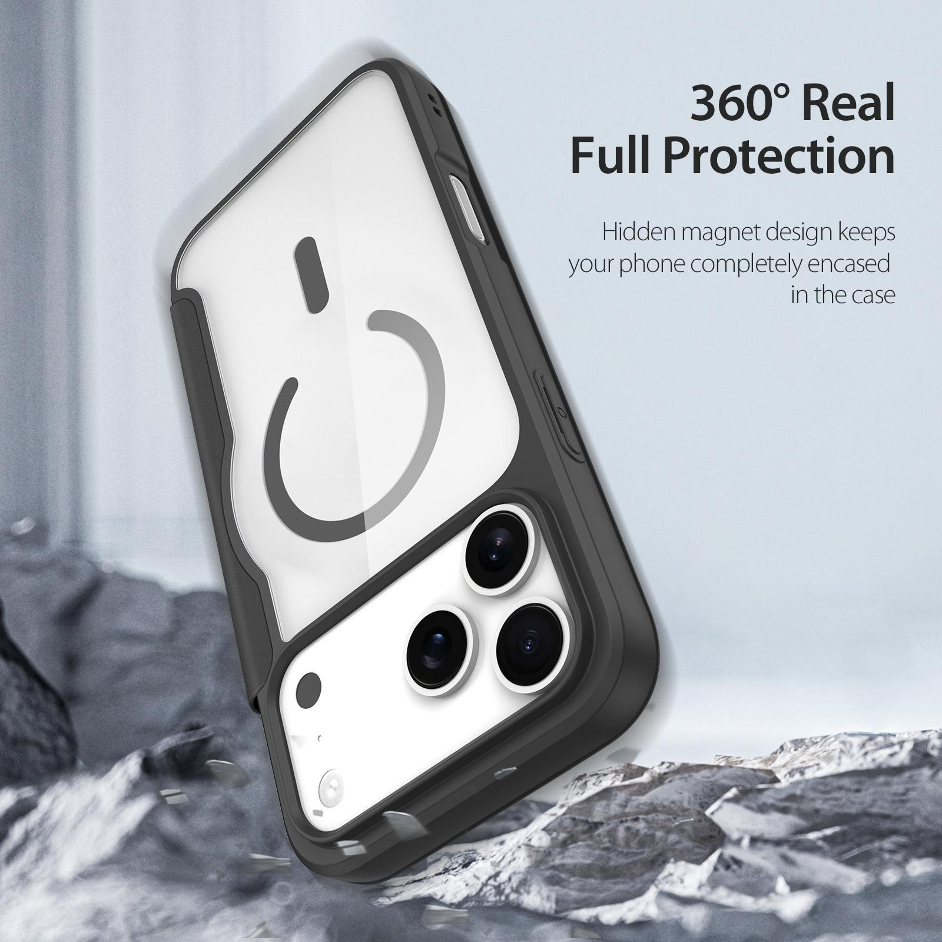IPhone 18 Pro Max MagSafe PC TPU Leather Full Coverage Case 6