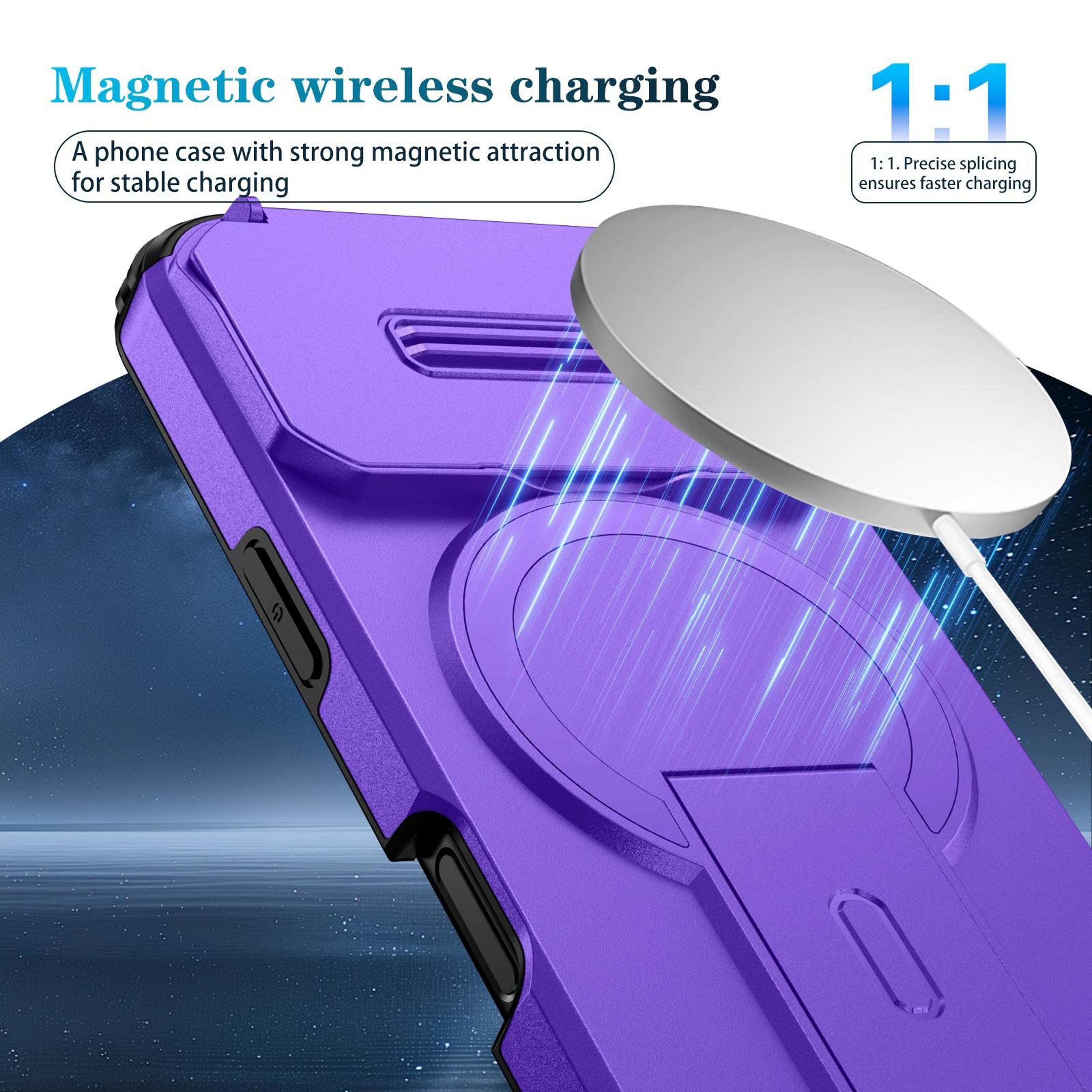 IPhone 18 Pro Max Magnetic Charging Phone Case With Sliding Camera Cover 5