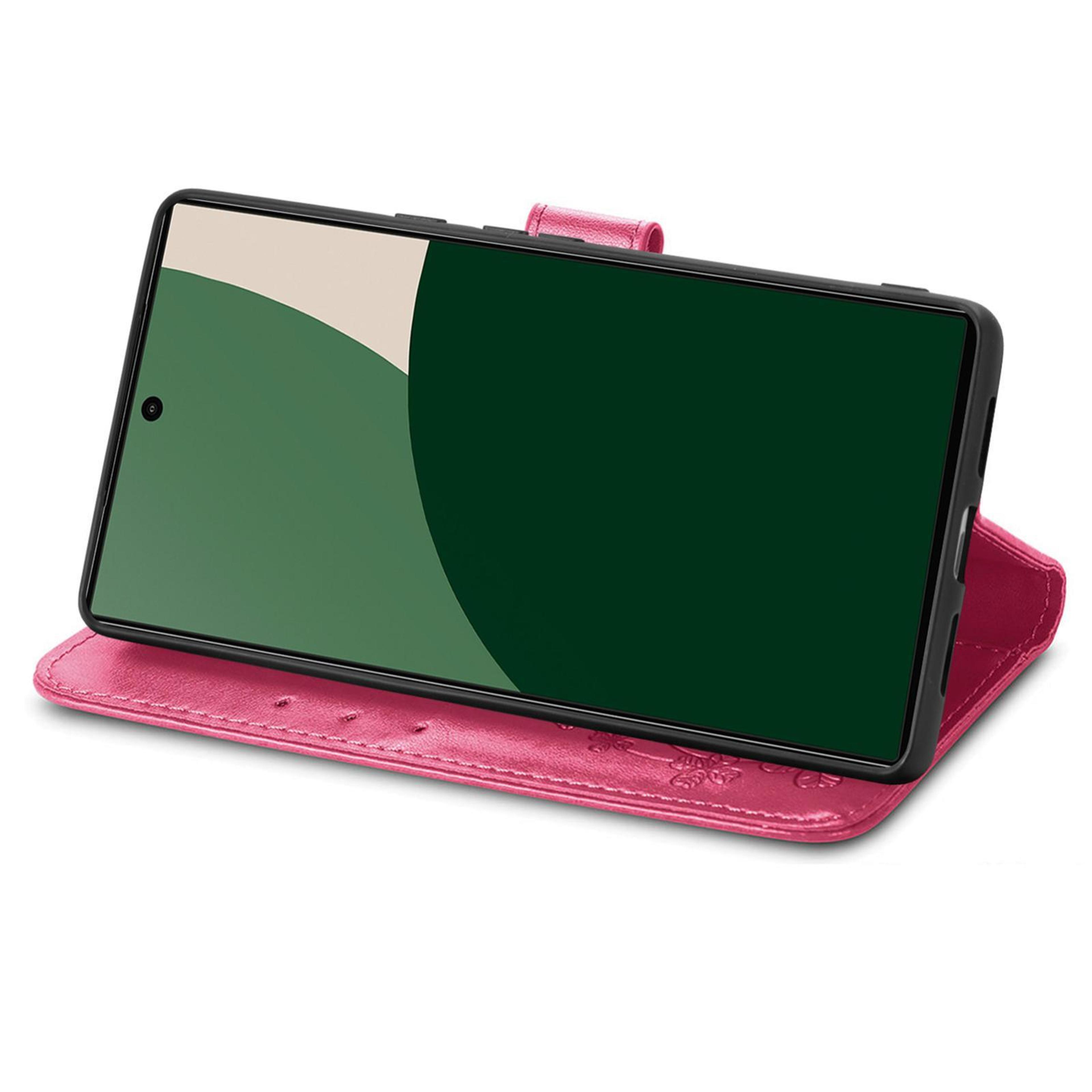 FourLeaf Clover Embossed Wallet Case For IPhone 18 Pro Max With Card Slot Stand And Lanyard 3
