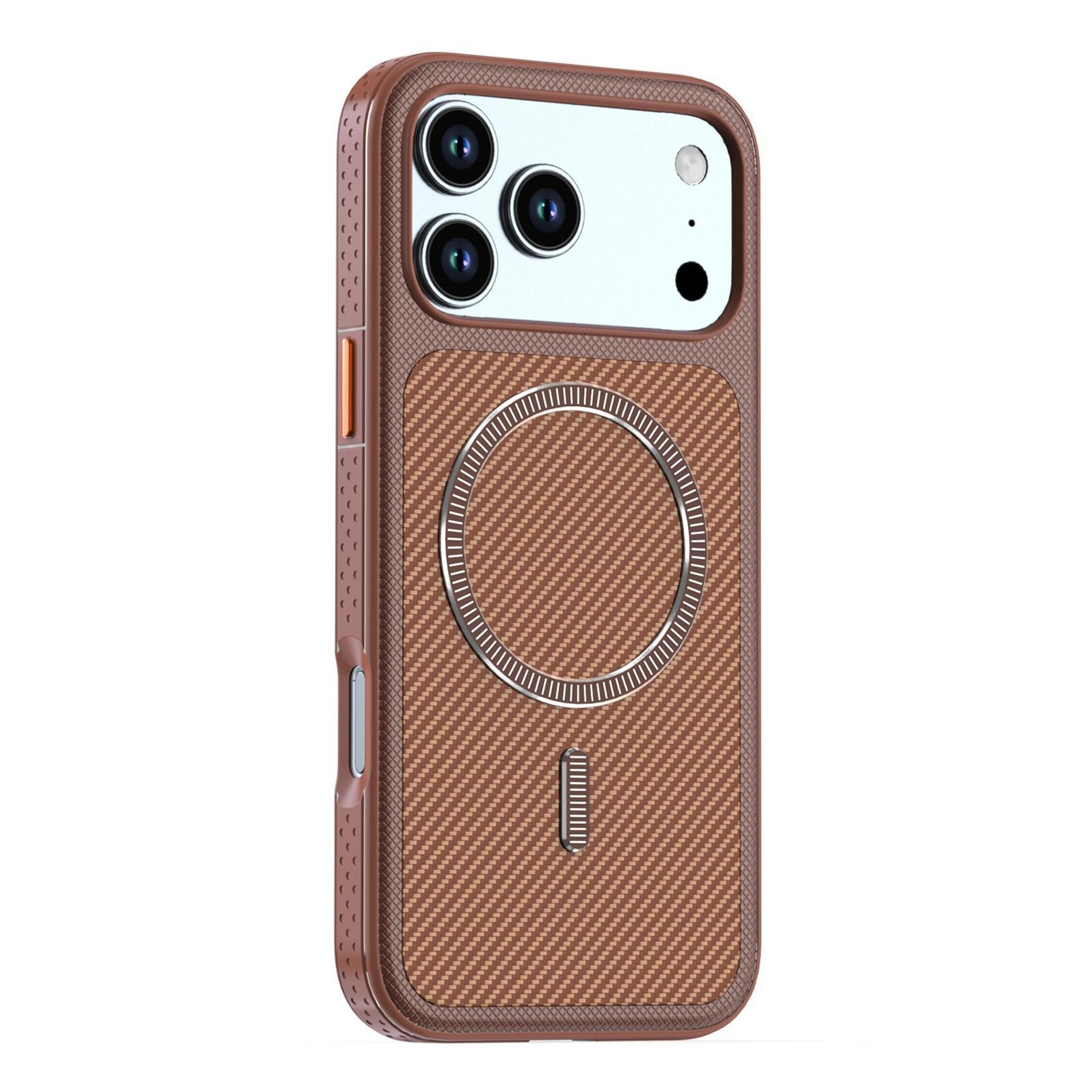 iphone 18 pro carbon fiber texture magnetic phone case