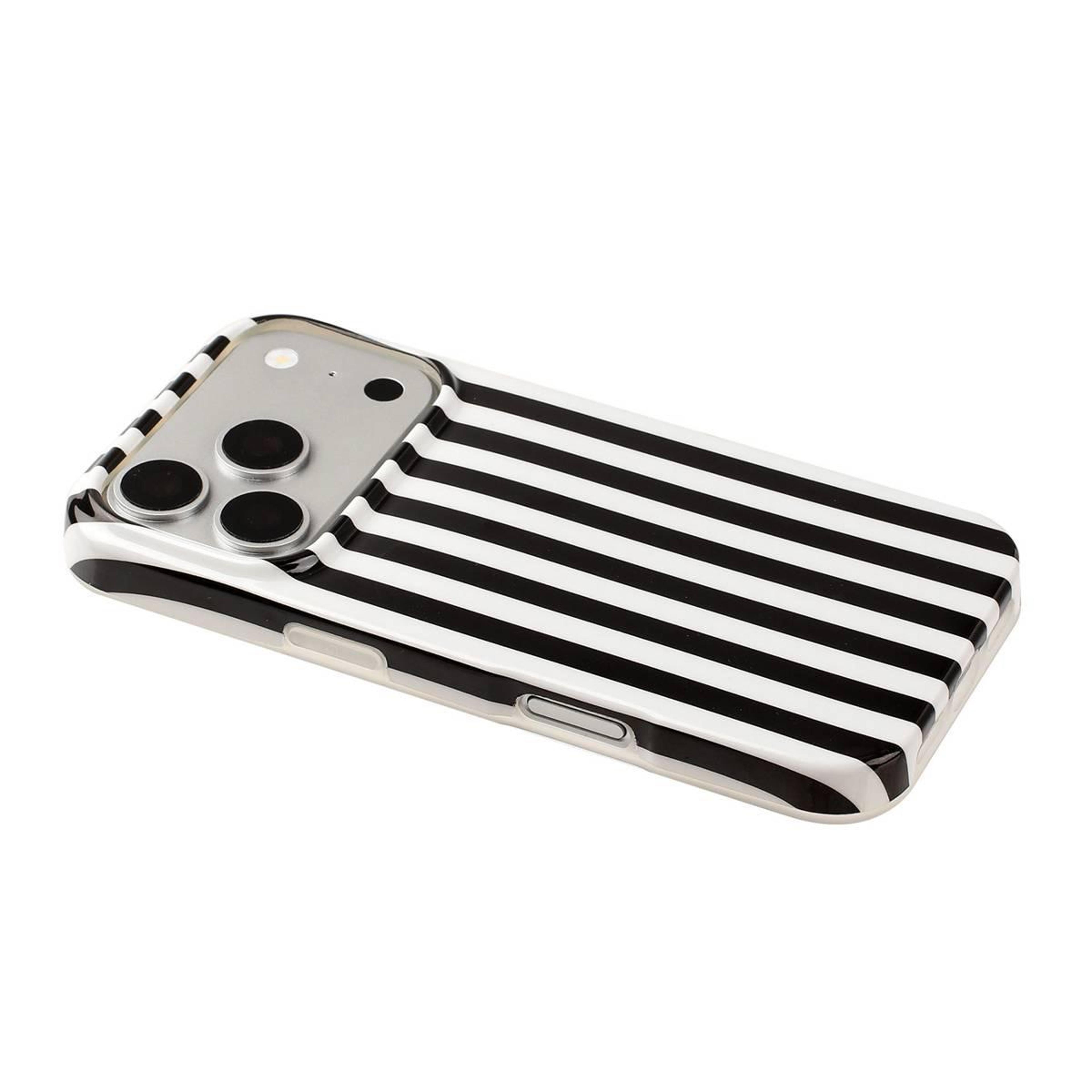 IPhone 18 Pro Max Full Coverage TPU Case With IMD Printed Vertical Stripes 3