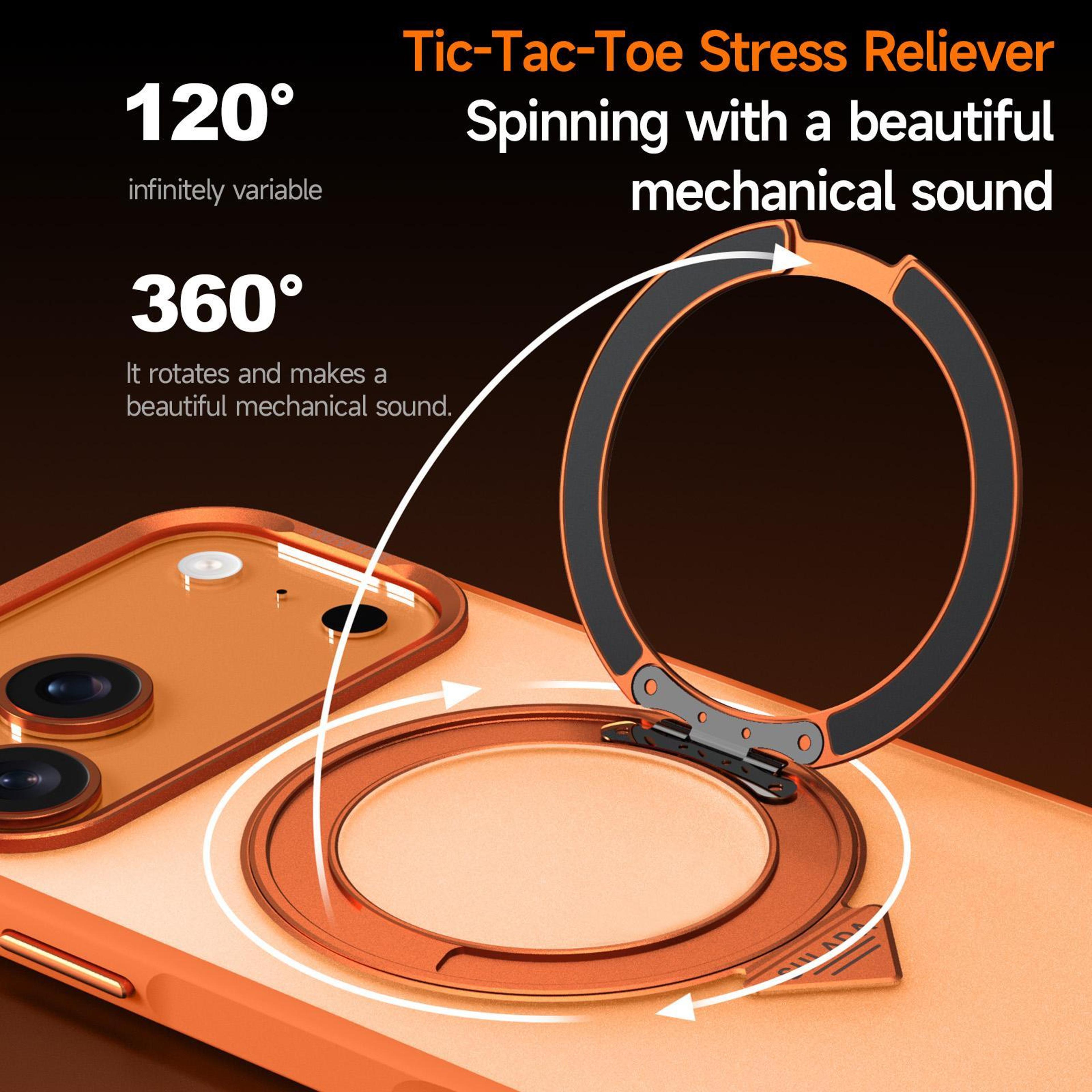 IPhone 18 Pro Max Magnetic Case With 360 Degree Rotating Stand 3