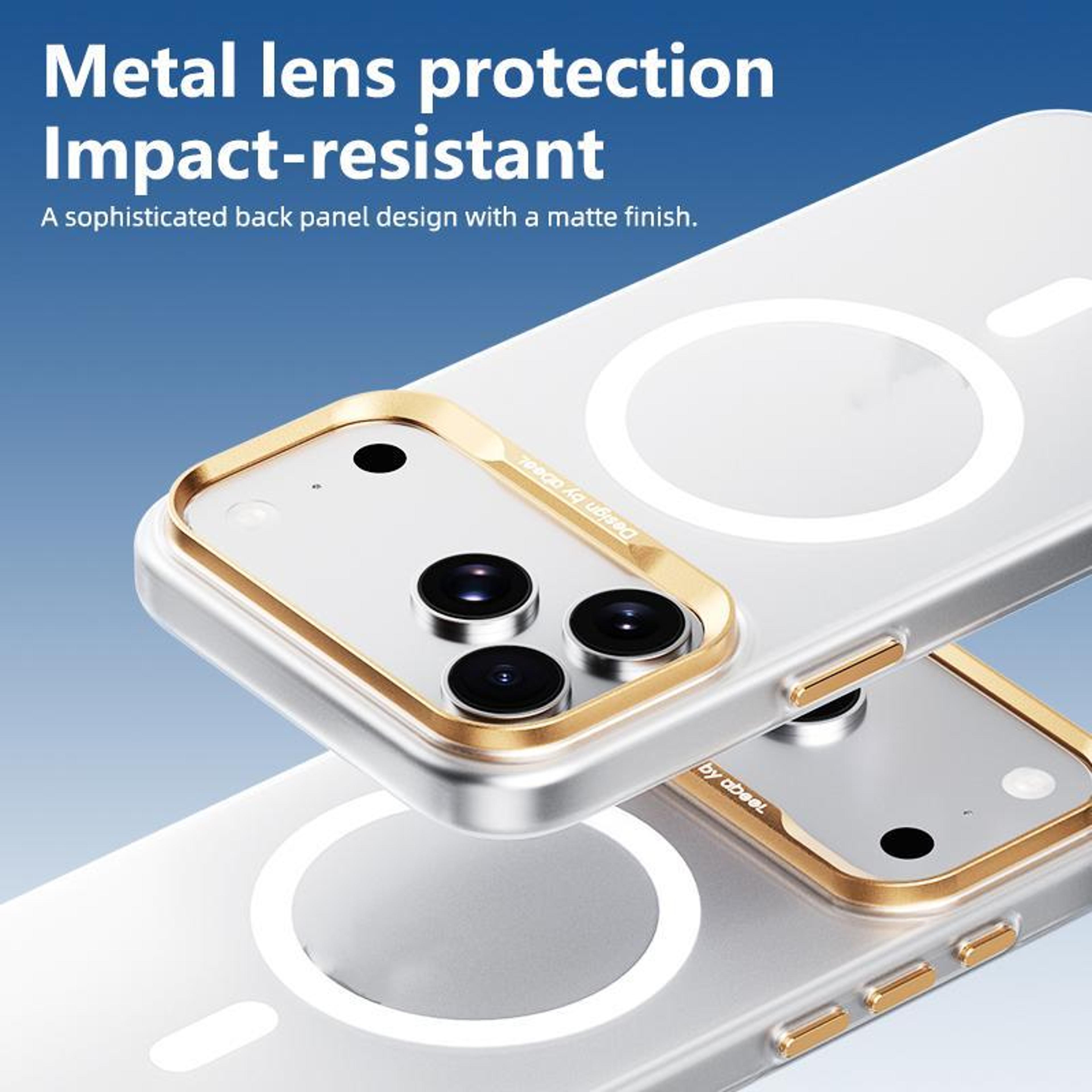 IPhone 18 Pro Max Magnetic Frosted PC Phone Case With Raised Lens Protection 4