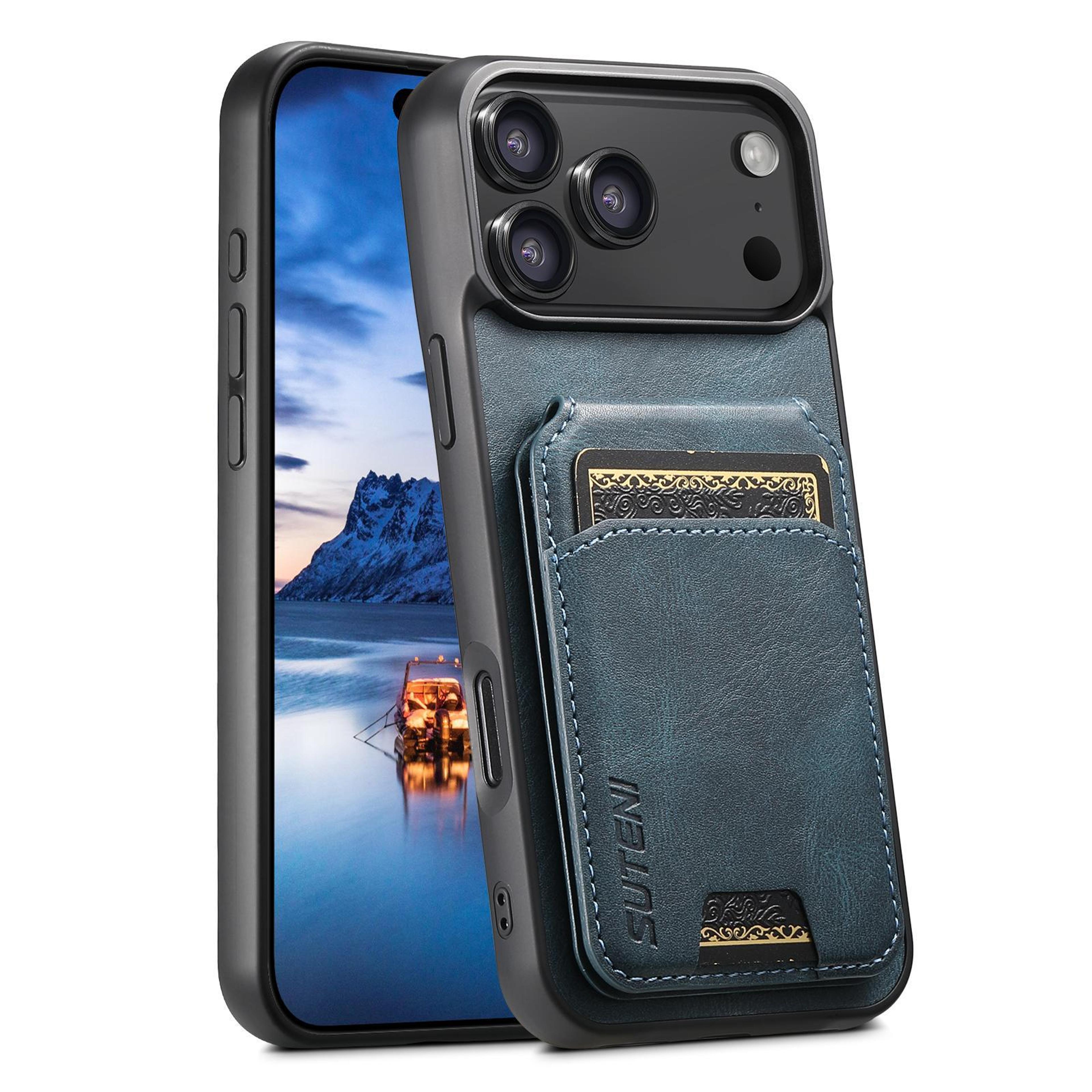 IPhone 18 Pro PU Leather Wallet Case With Card Slot And Stand 0