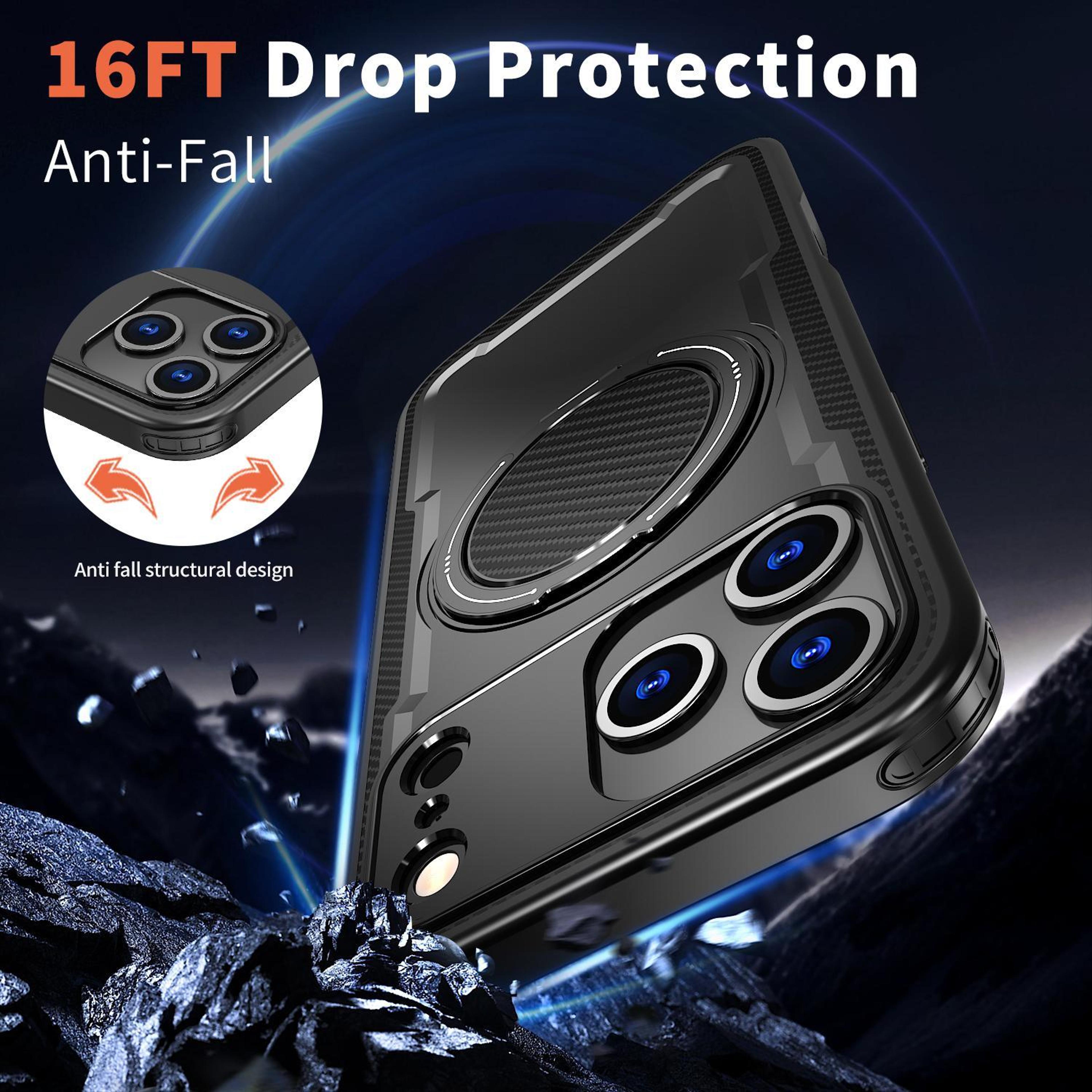 IPhone 18 Pro Magnetic Case With 360 Degree Rotating Stand 2