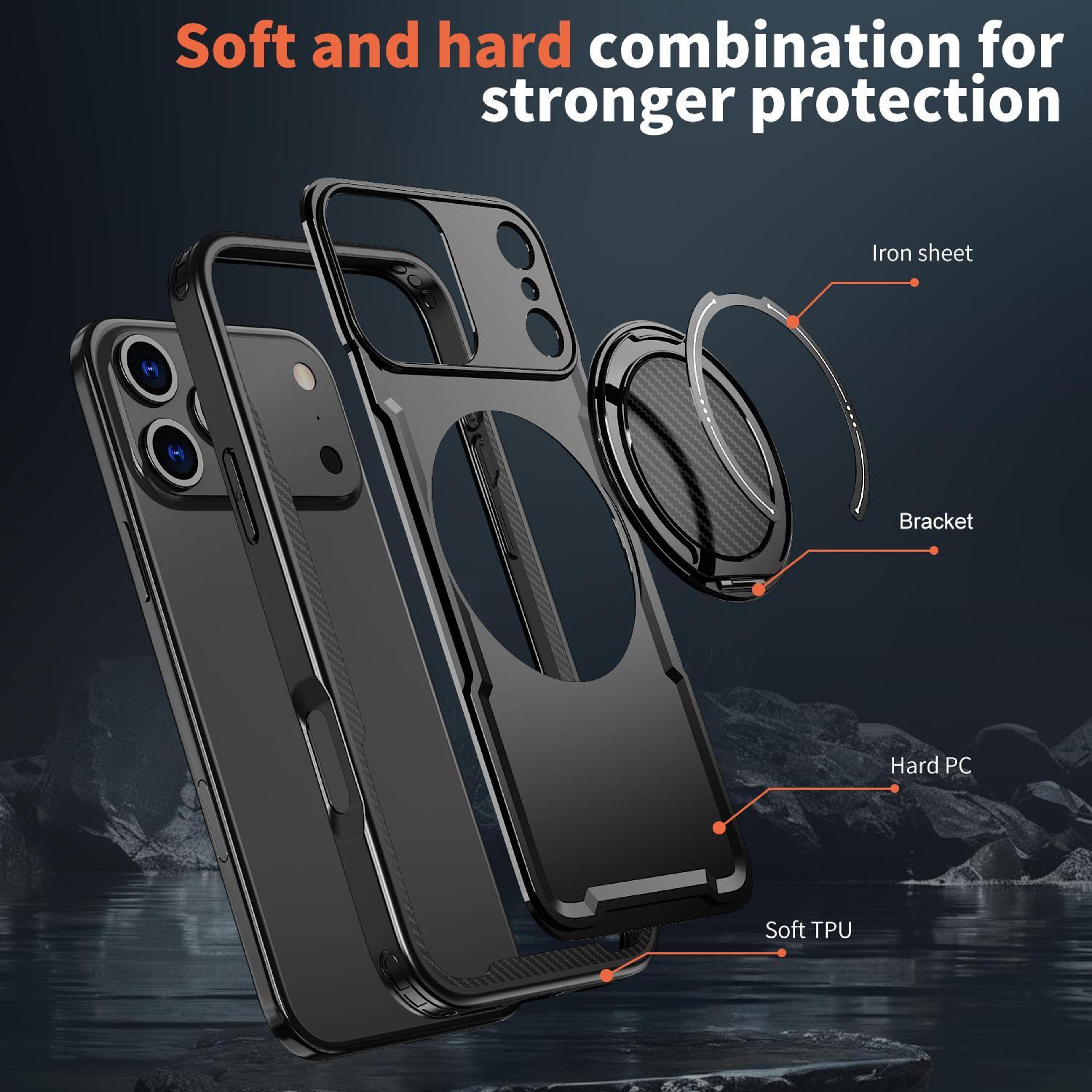 IPhone 18 Pro Magnetic Case With 360 Degree Rotating Stand 5