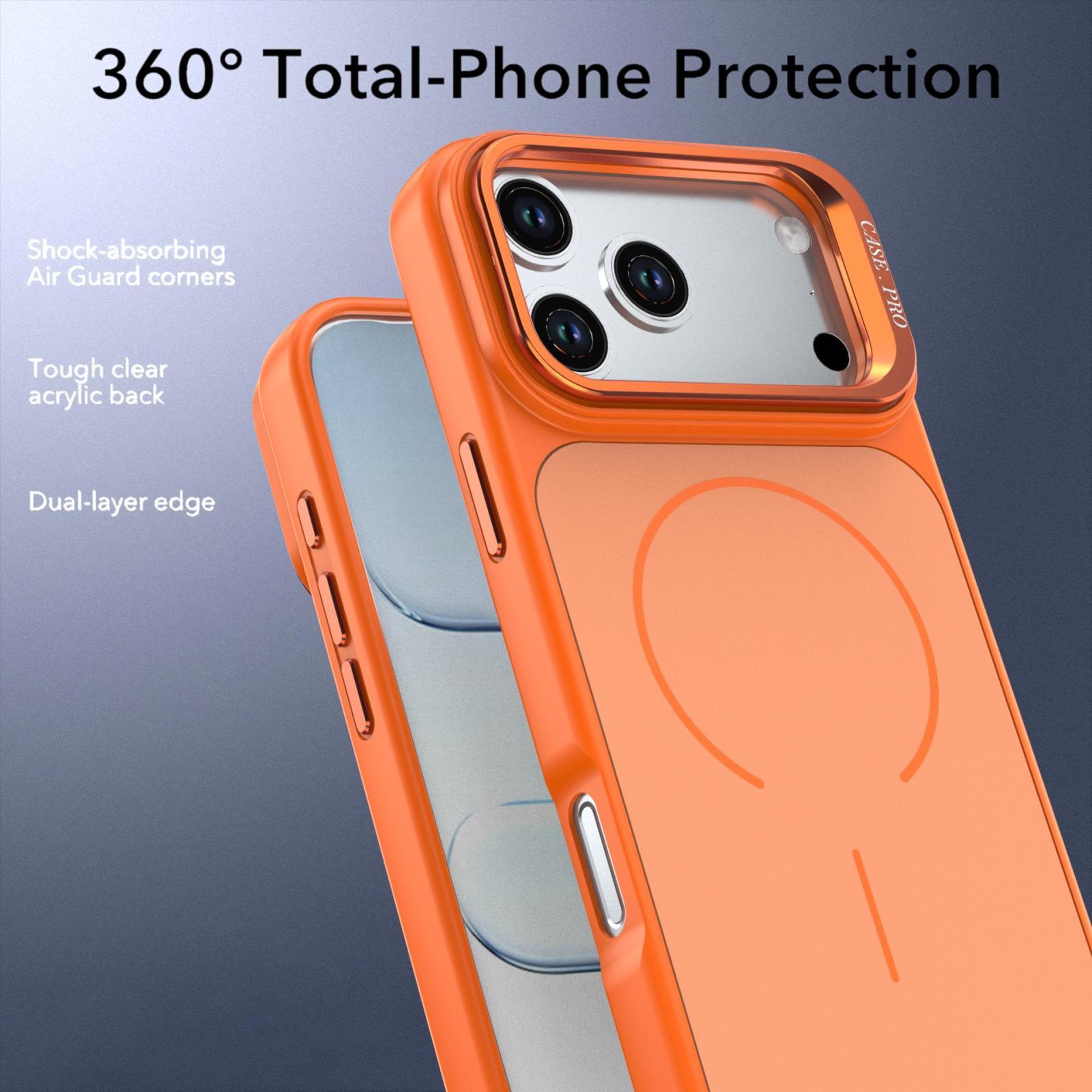IPhone 18 Pro Magnetic Wireless Charging Case With Metal Camera Stand 4