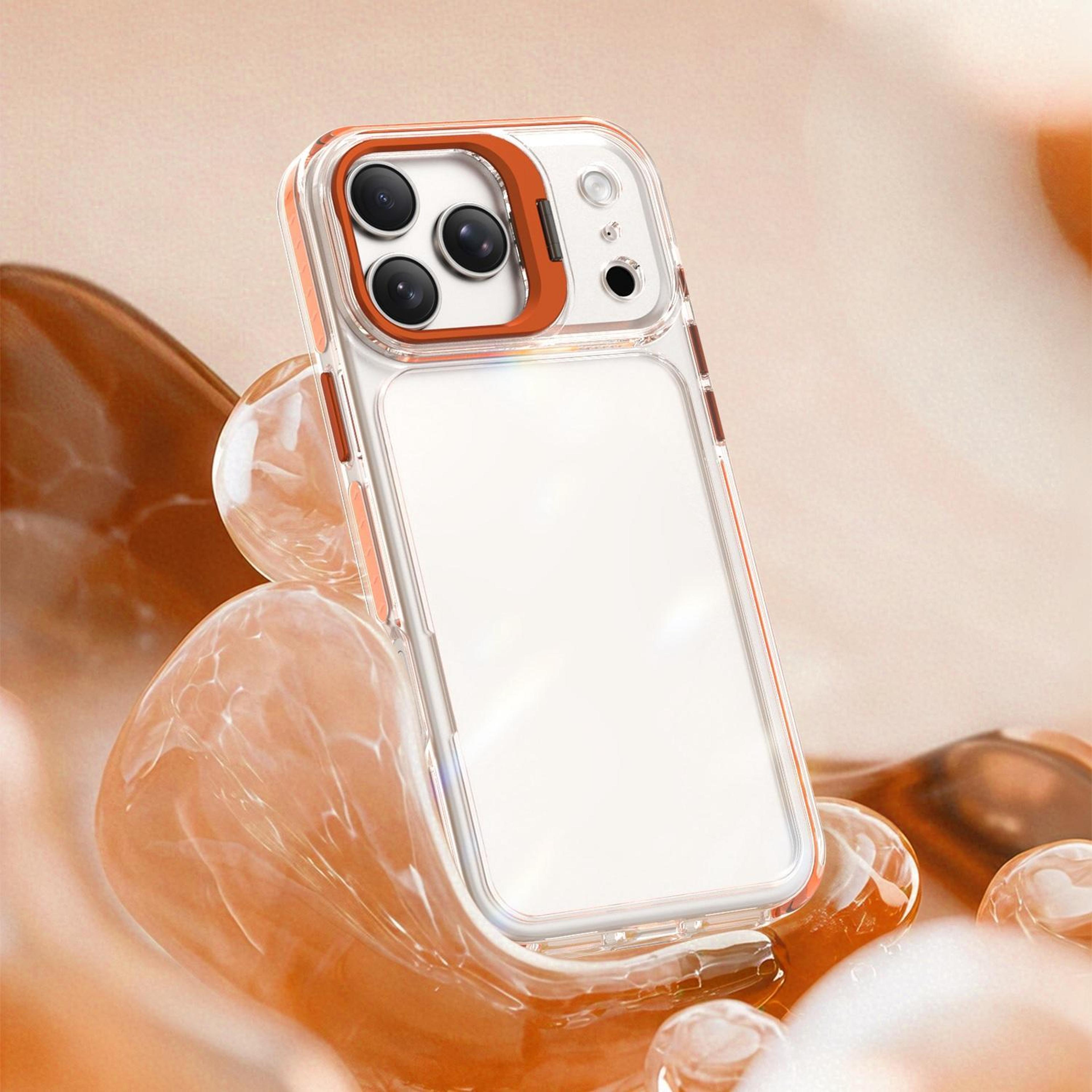 IPhone 18 Pro Max Clear Acrylic TPU Case With Metal Camera Frame 8