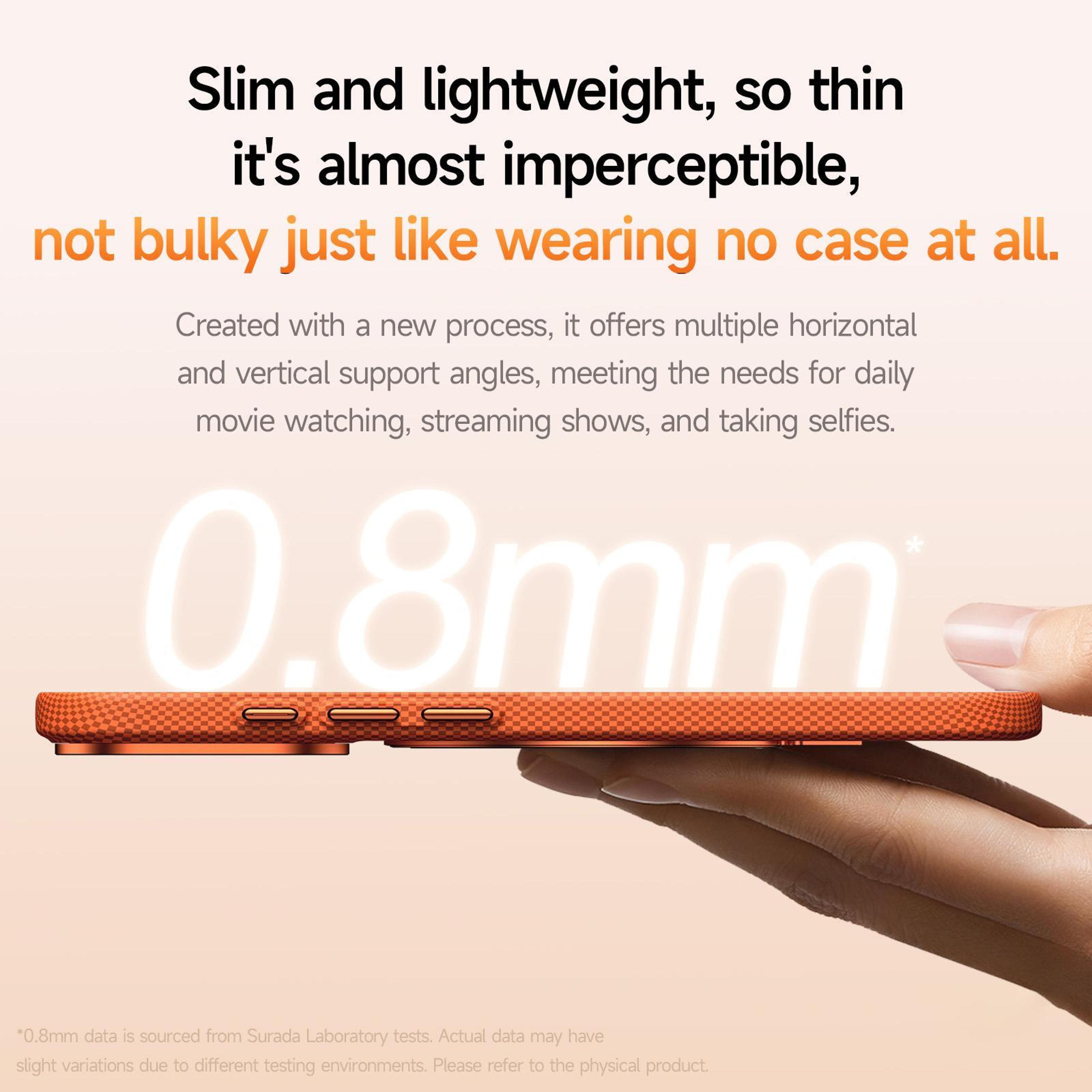 IPhone 18 Pro Magnetic Case With 360 Degree Rotating Holder And 600D Textured Finish 3
