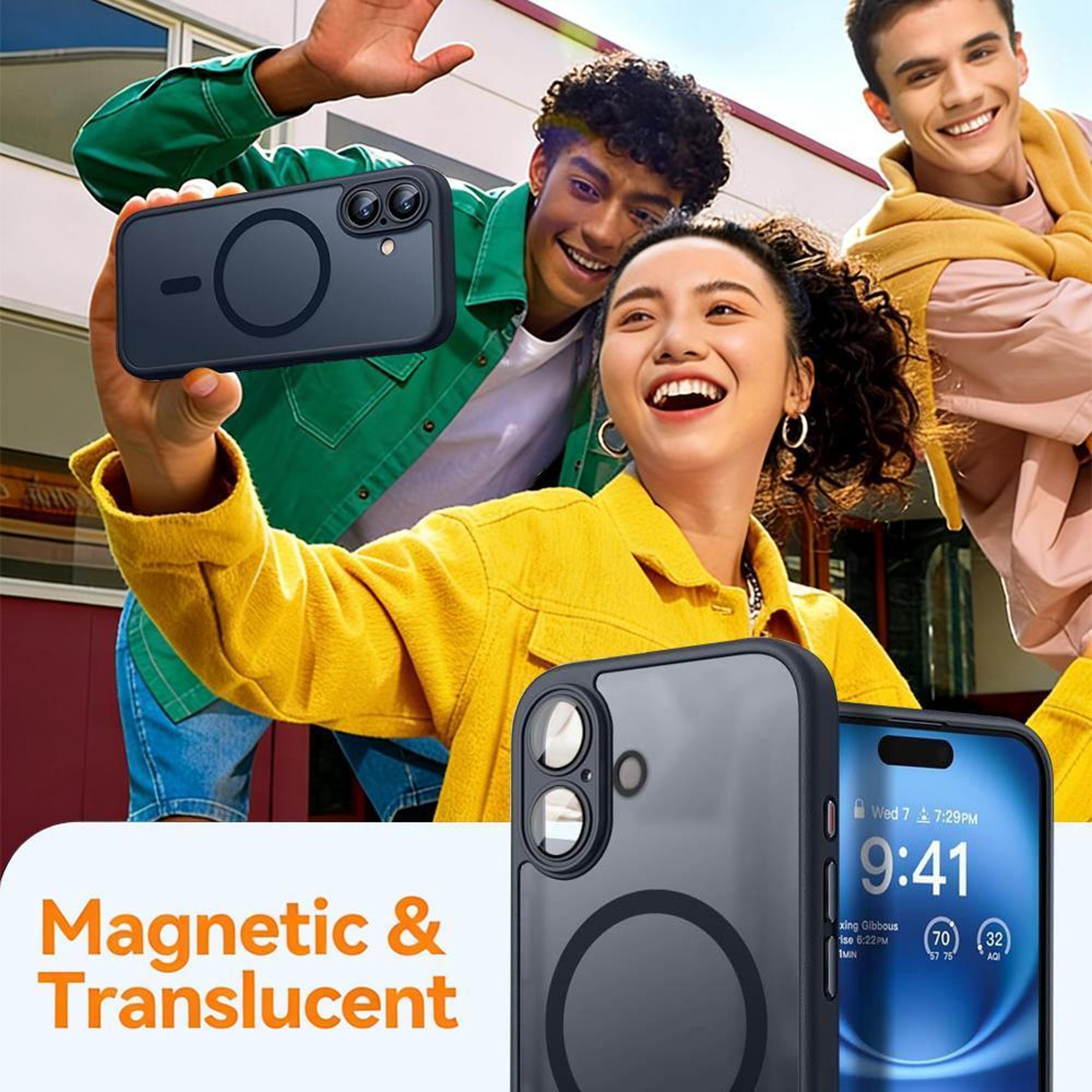 IPhone 18 Pro Magnetic Frosted Phone Case With Lens Film 5