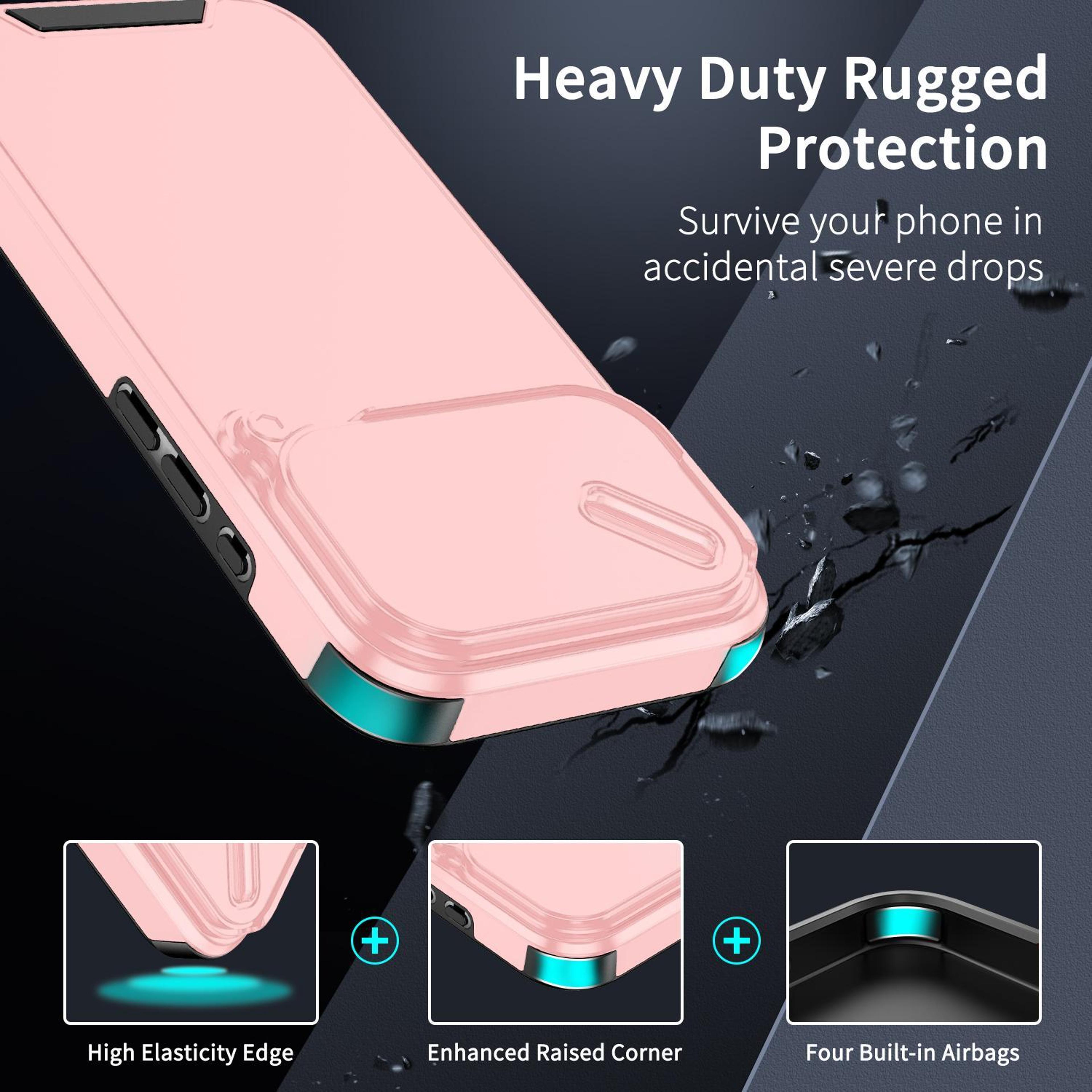 Sliding Camera Cover TPU PC Phone Case For 18 Pro 1