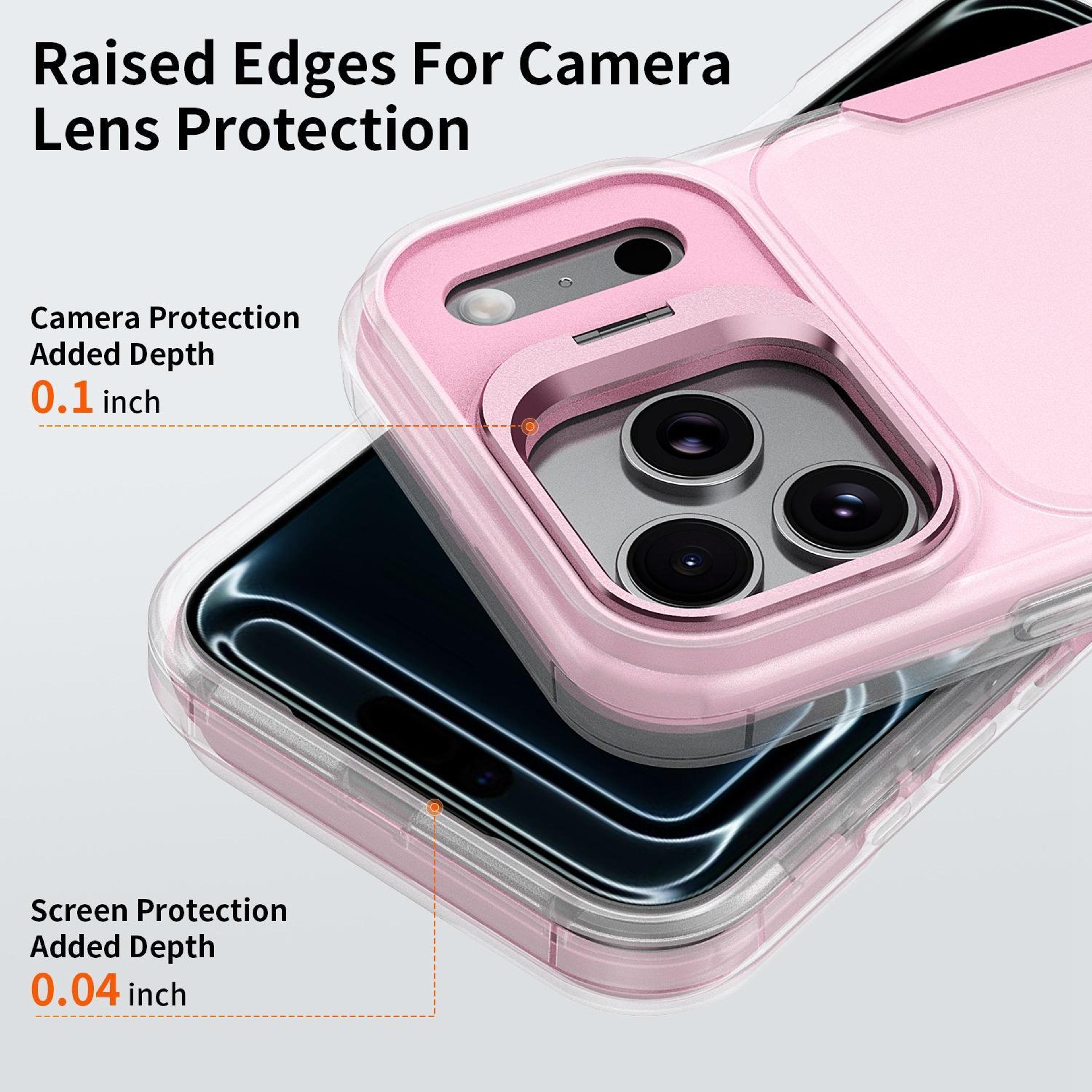 IPhone 18 Pro Max PC TPU Case With Adjustable Hidden Lens Holder 4