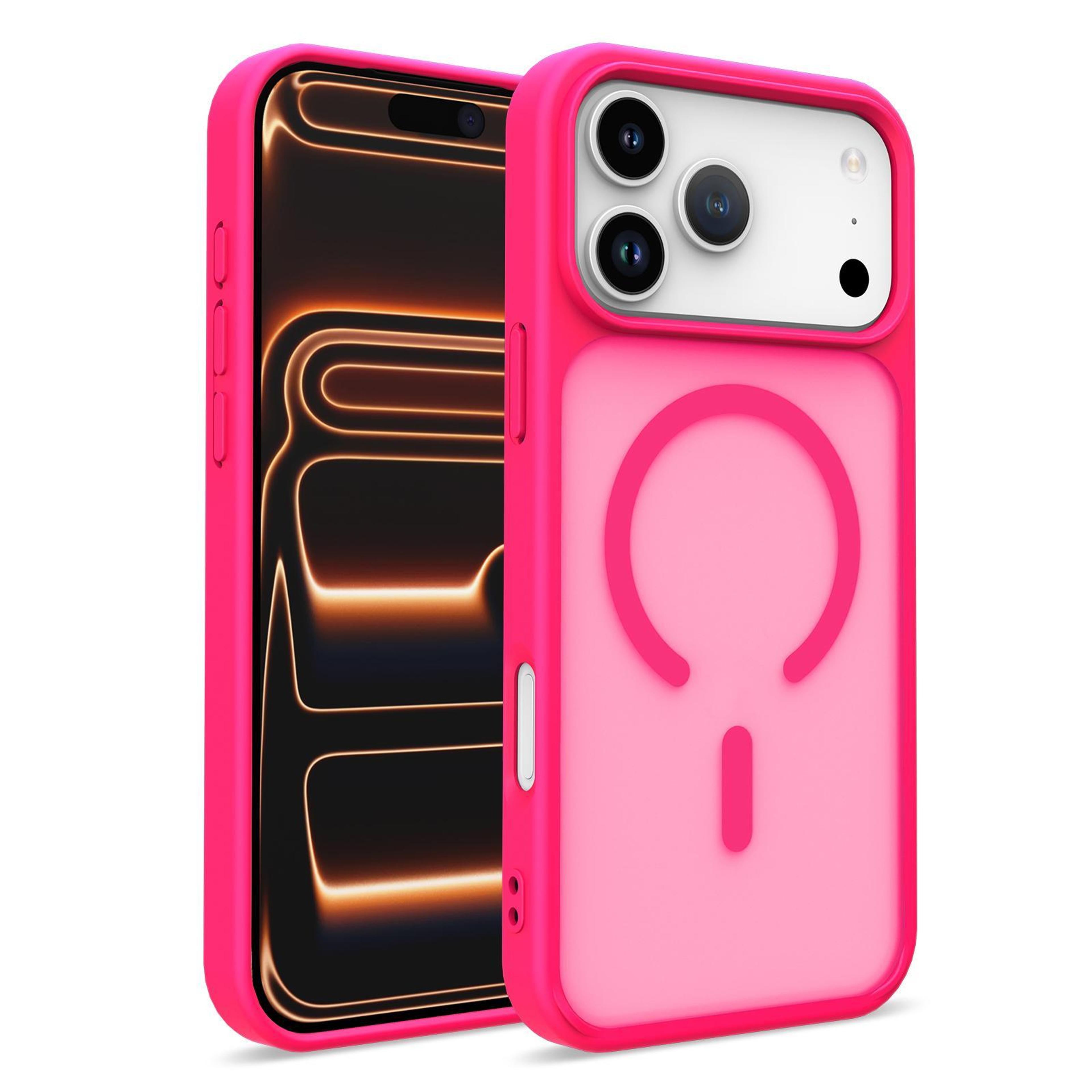 magnetic iphone 18 pro case with pc tpu hybrid protection