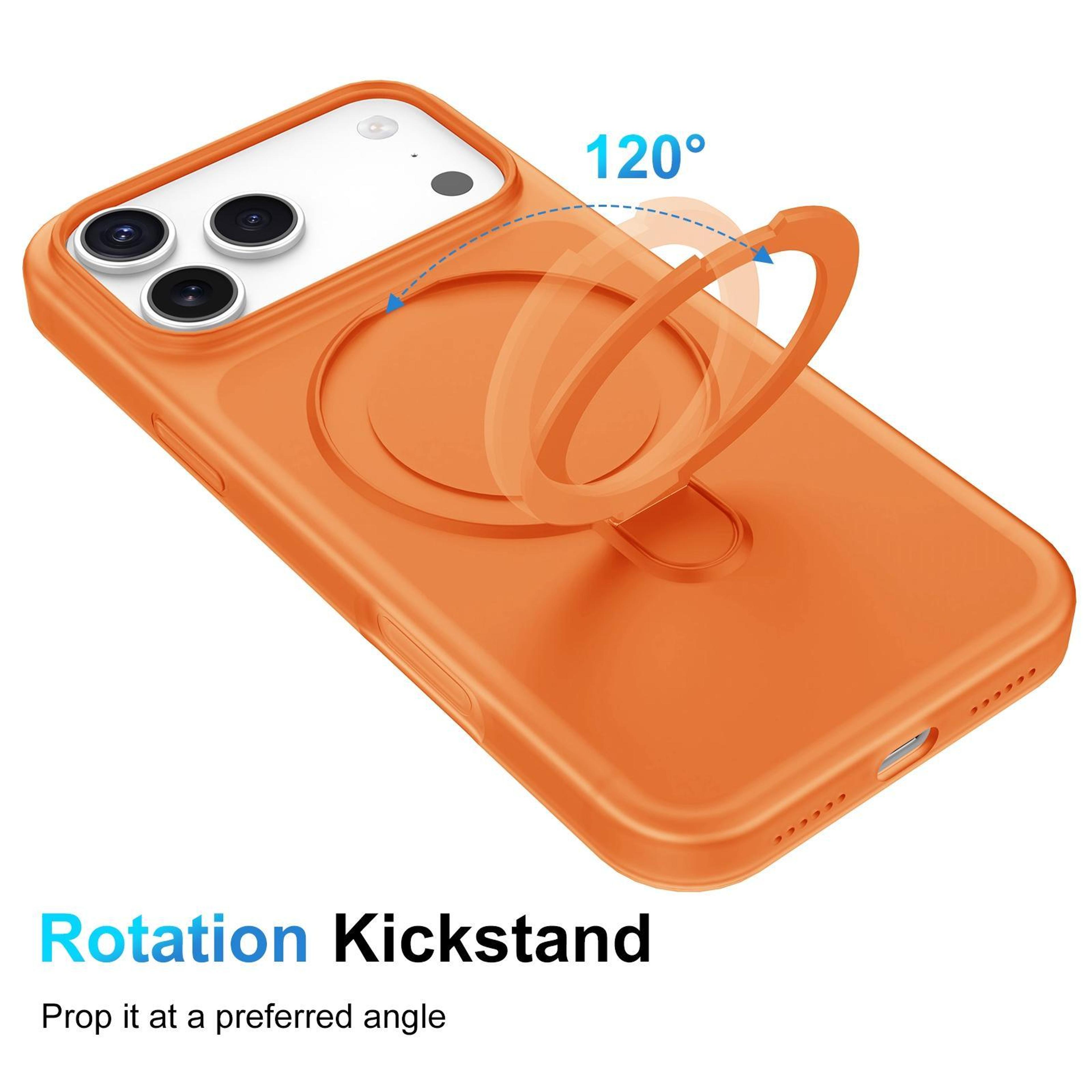 18 Pro Max Magnetic Phone Case With 360Degree Rotating Kickstand 2