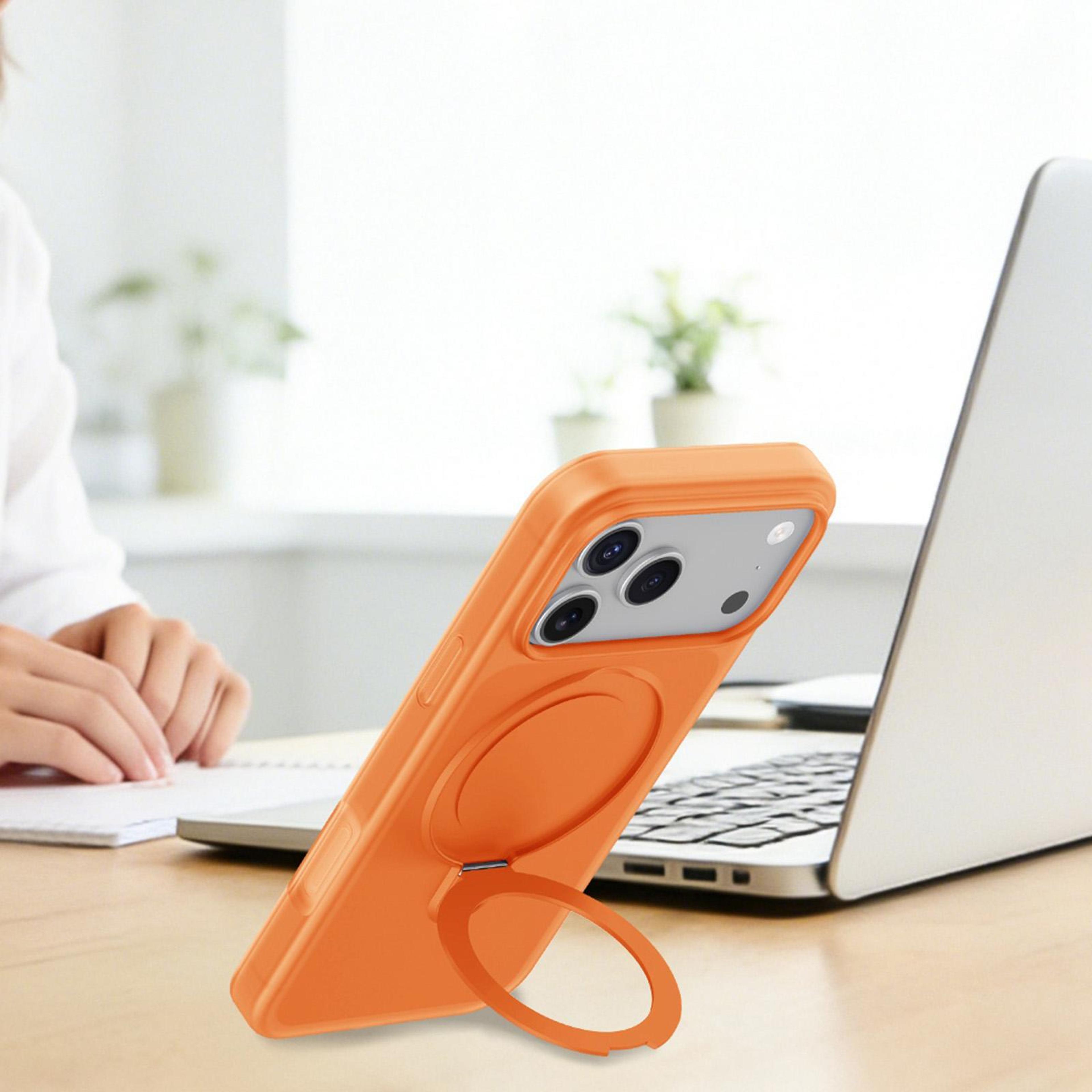 18 Pro Max Magnetic Phone Case With 360Degree Rotating Kickstand 5