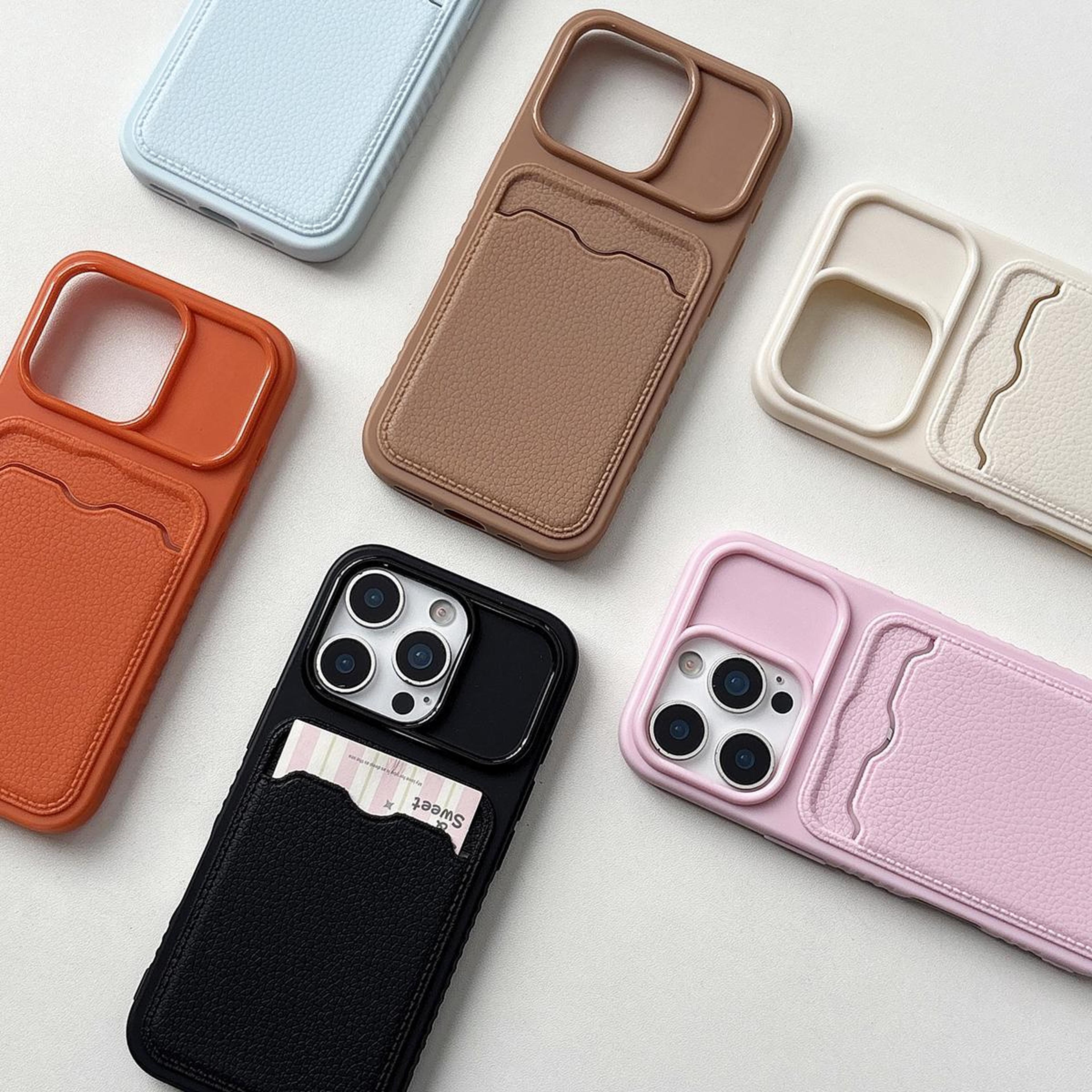 18 Pro Lychee Texture TPU Card Slot Phone Case 5