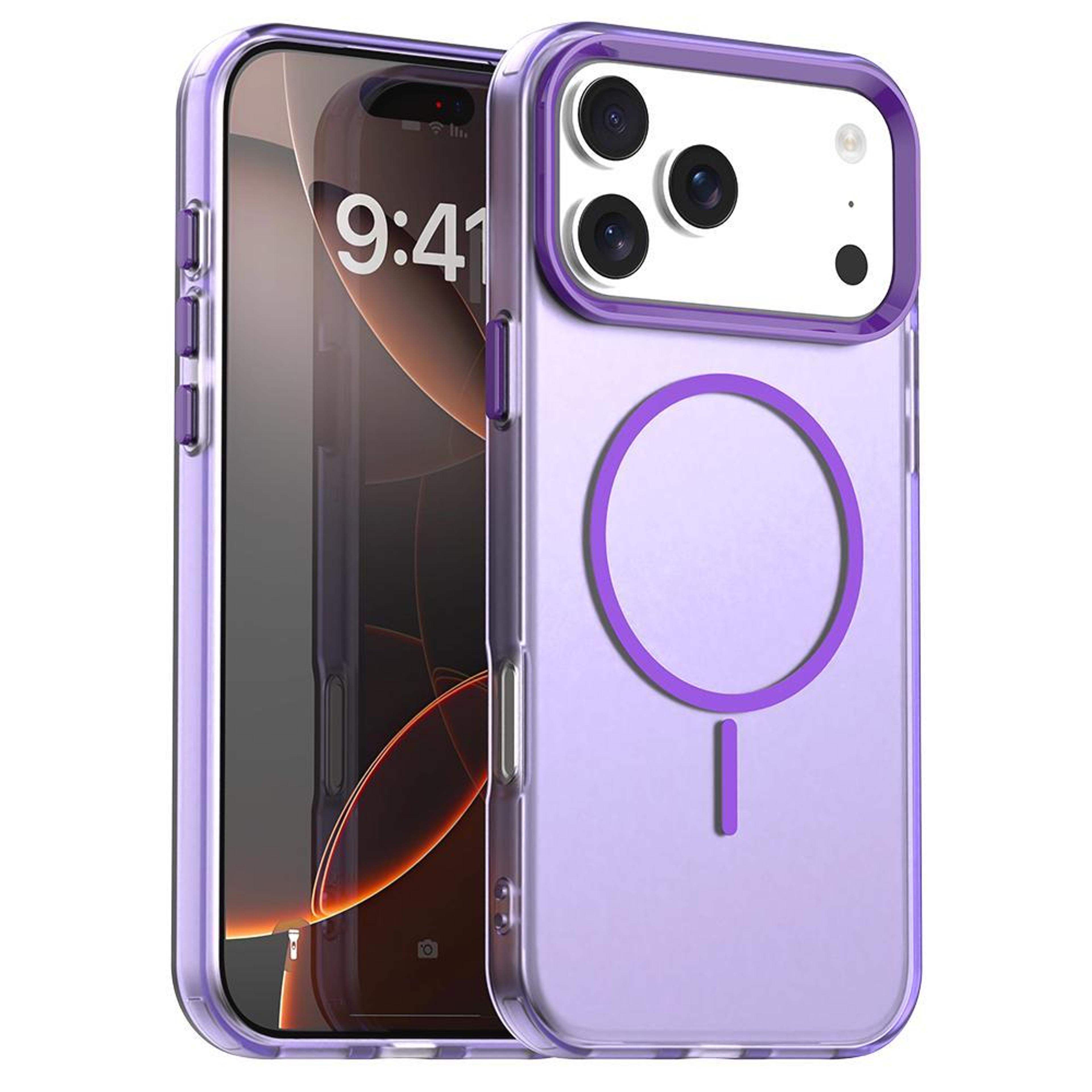 IPhone 18 Pro Max MagSafe Hybrid TPU PET PC Protective Case 0