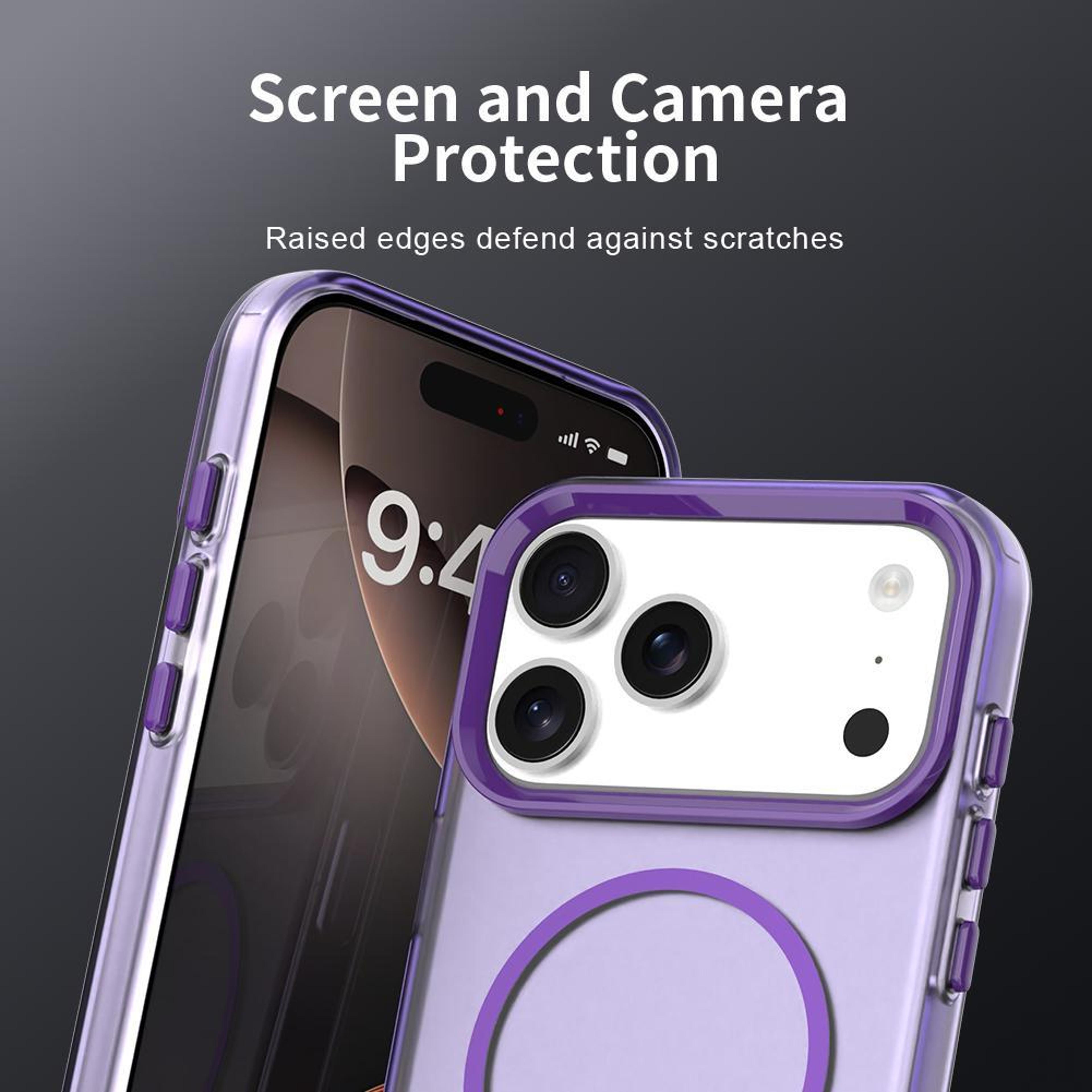 IPhone 18 Pro Max MagSafe Hybrid TPU PET PC Protective Case 6