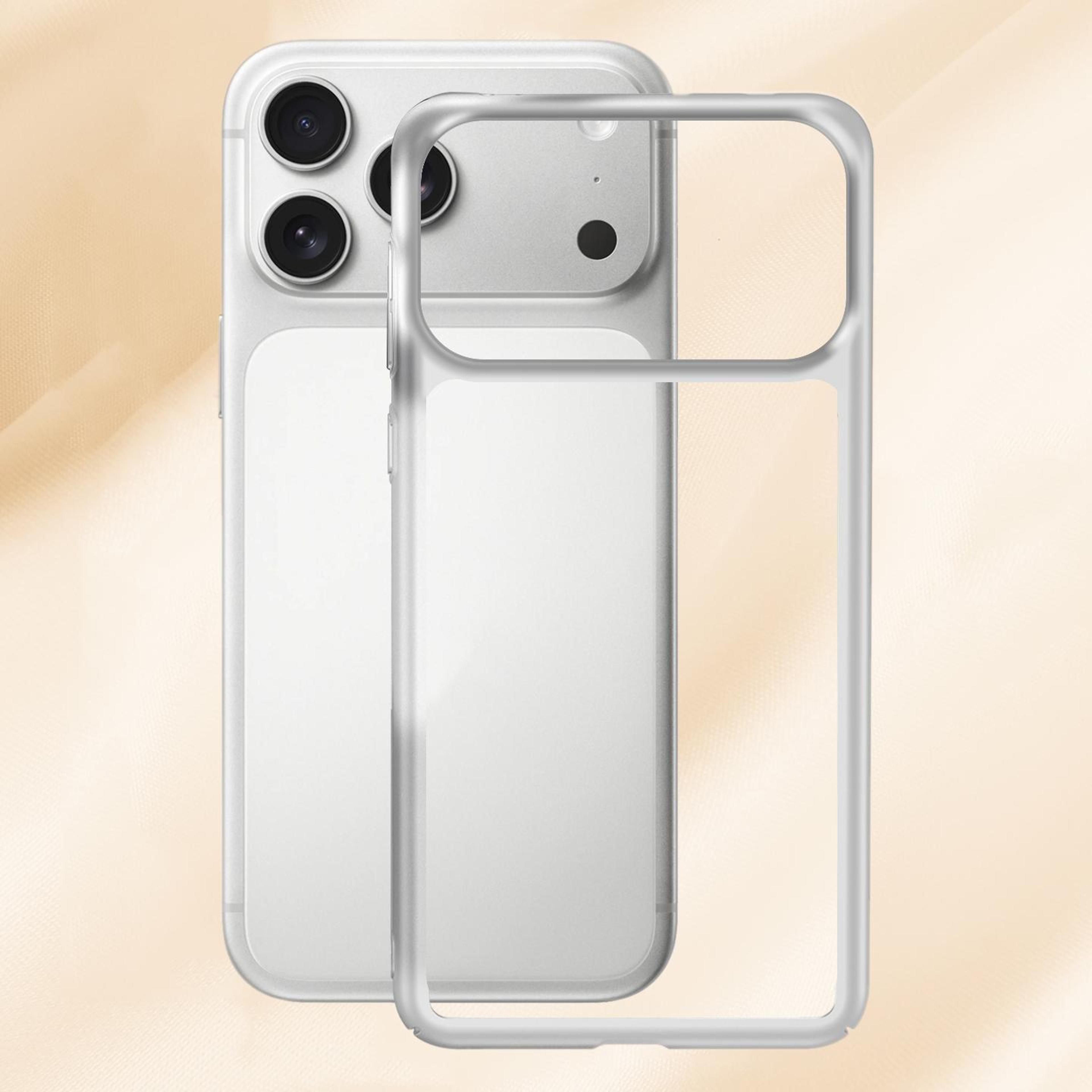 Frosted Slim PC Phone Case For IPhone 18 Pro With 08mm Heat Dissipation Frame 0